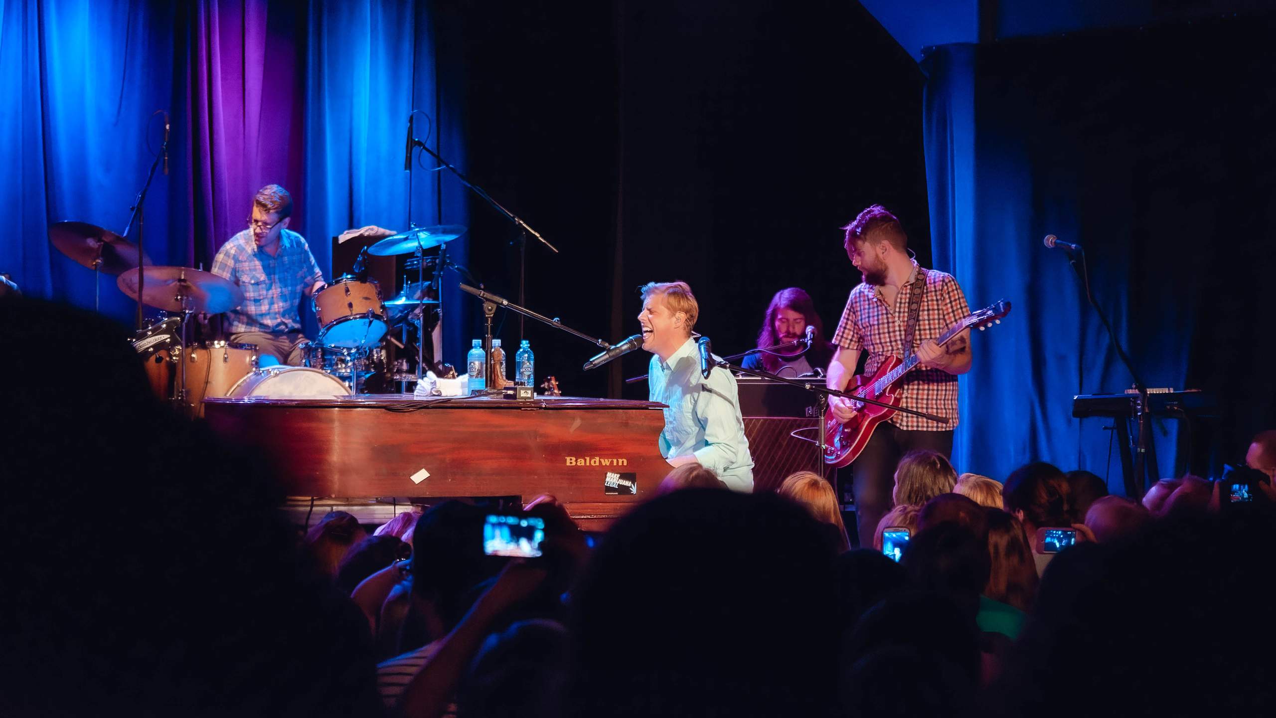 Andrew McMahon performing at The Majestic in Madison, WI June 24th, 2013, photography by Ross Harried for Second Crop Music