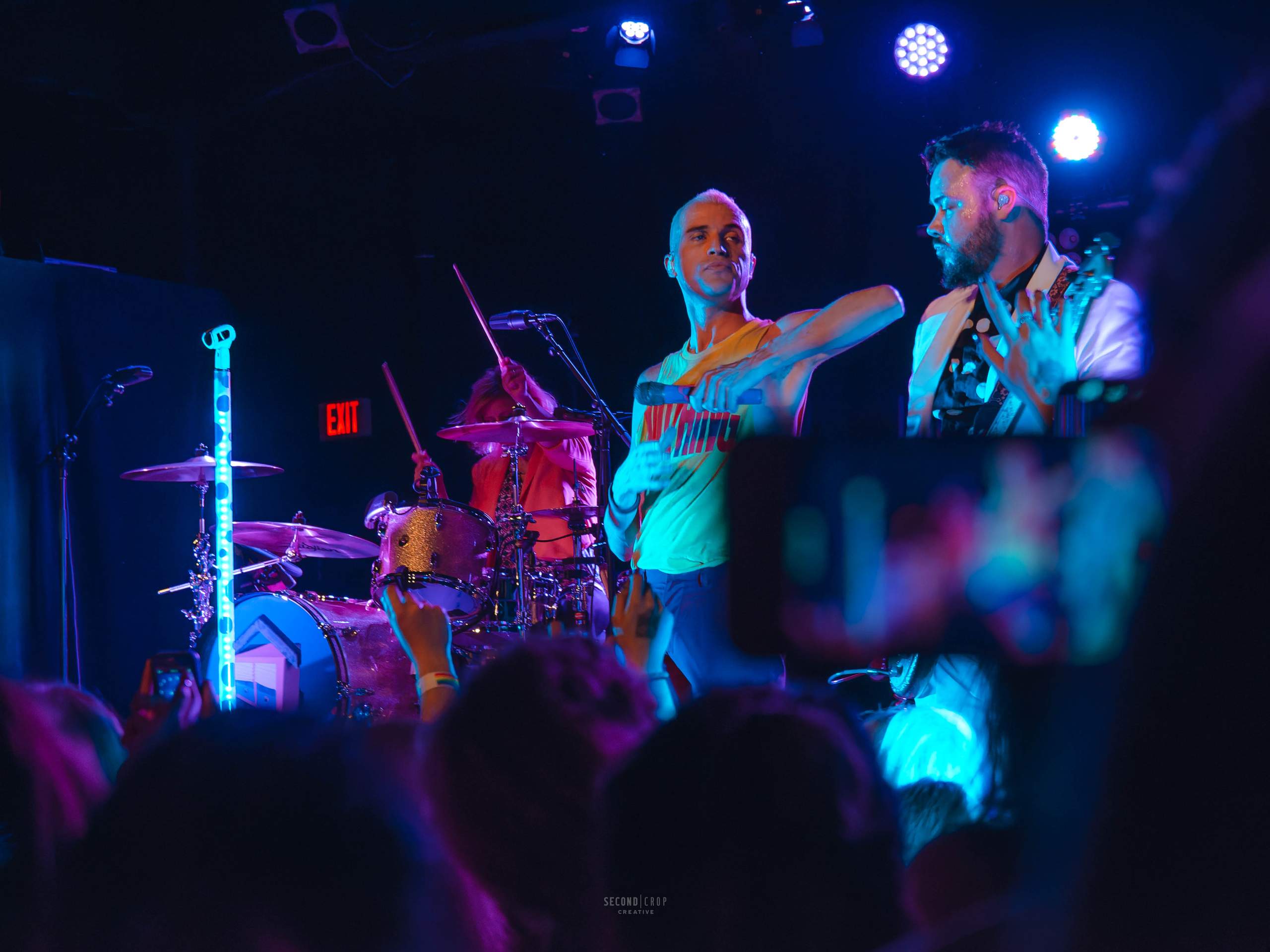 Neon Trees performing at The Majestic in Madison, WI June 24th, 2014, photography by Ross Harried for Second Crop Music