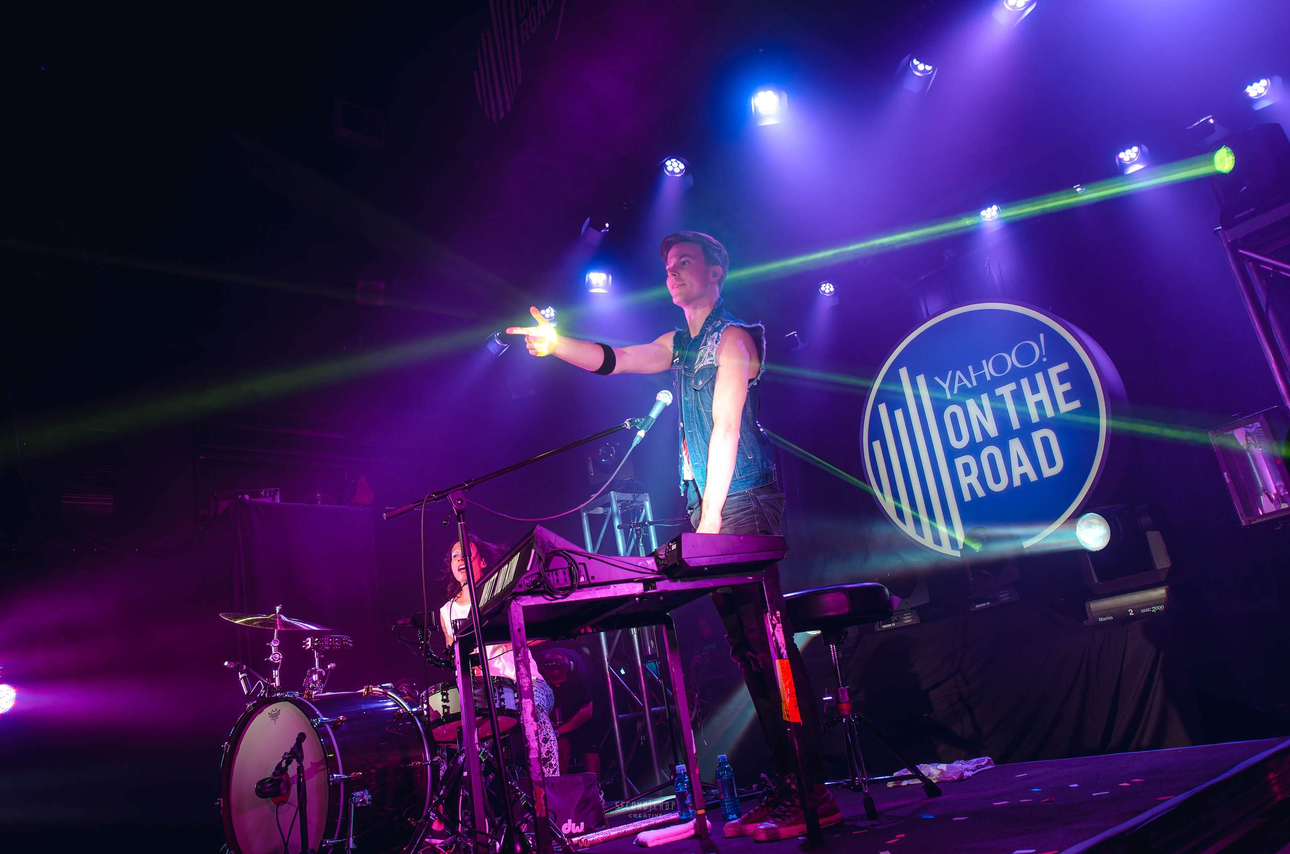 Matt & Kim performing at The Majestic in Madison, WI as part of Yahoo on the Road, September 29th, 2014, photography by Ross Harried for Second Crop Music