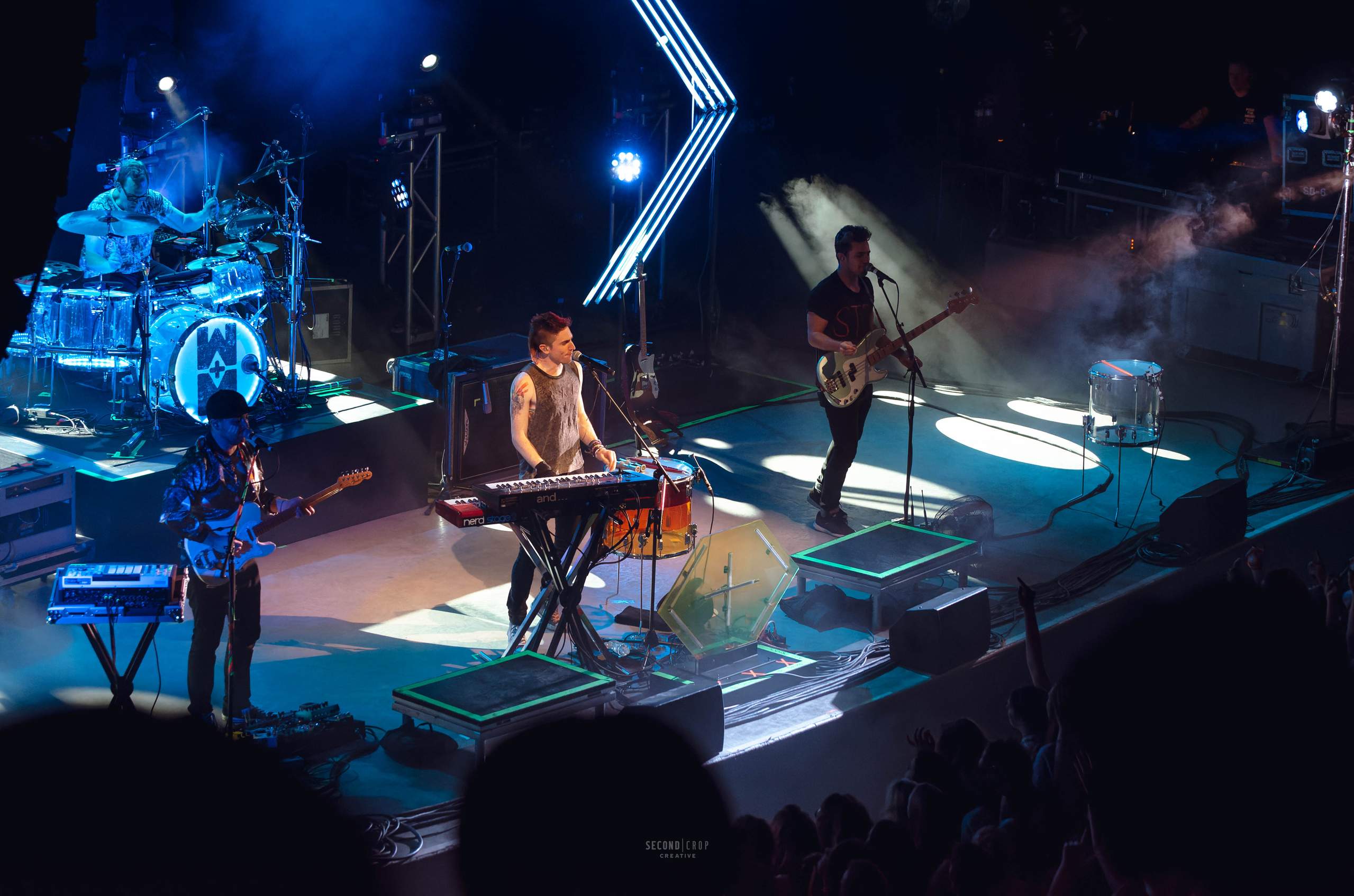 Walk the Moon performing at The Orpheum in Madison, WI, March 29th, 2015, photography by Ross Harried for Second Crop Music
