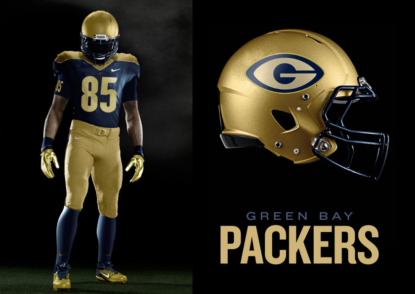 Green Bay Packers Proof of Concept Uniforms