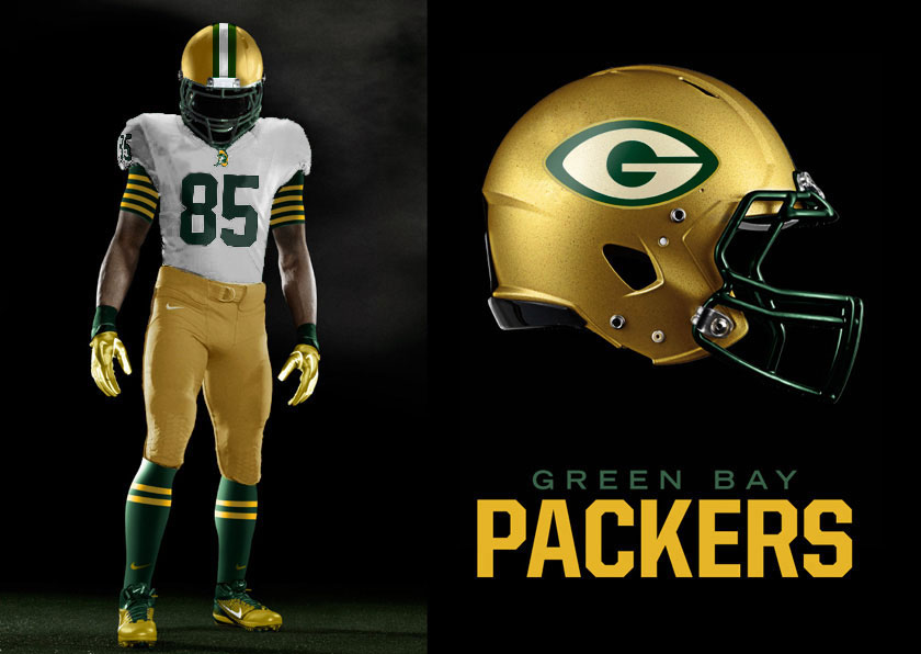 Green Bay Packers Proof of Concept Uniforms