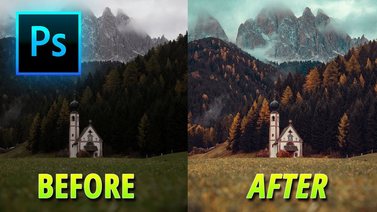 How To Color Grade In Adobe Photoshop With ONE FILTER Second Crop 