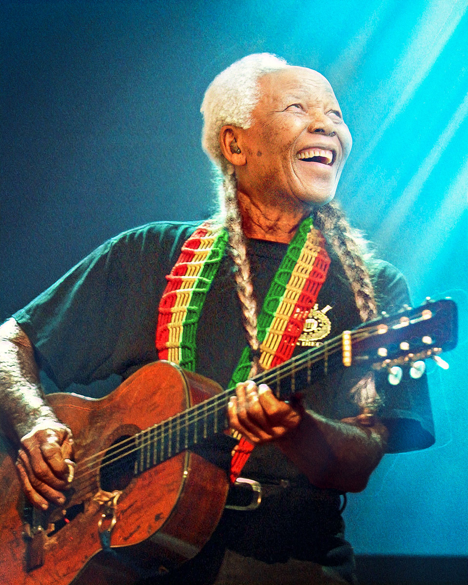 Willie Nelson Mandela Funny Human Hybrid Photoshop
