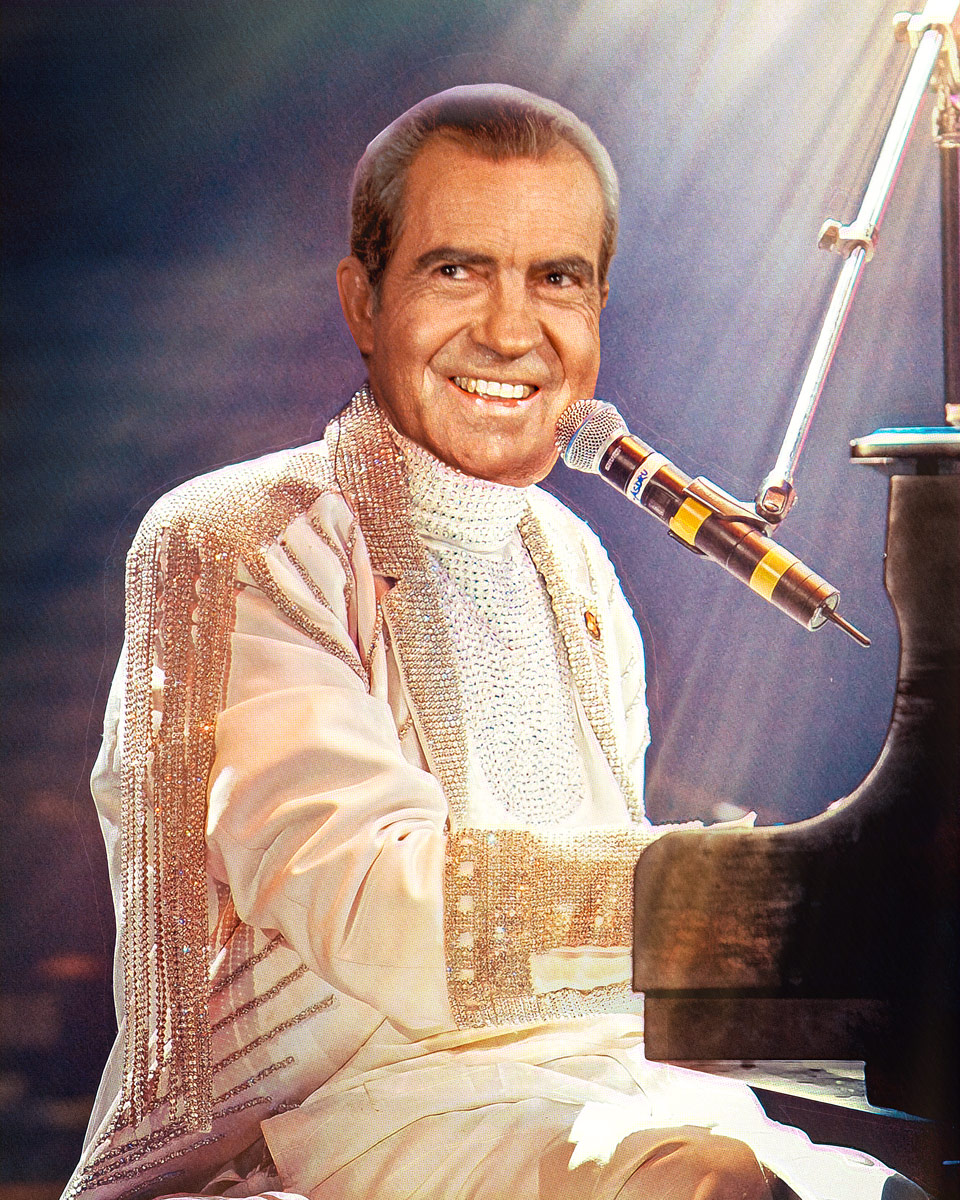 Little Richard Nixon Funny Human Hybrid Photoshop