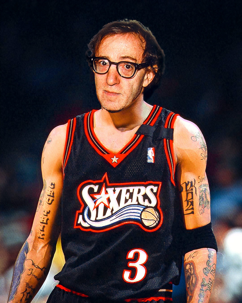 Woody Allen Iverson Funny Human Hybrid Photoshop