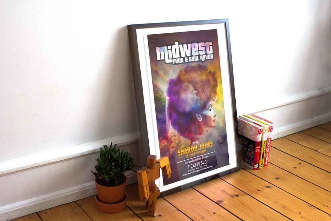 Midwest Funk Poster Design - The Majestic Theater Madison, WI