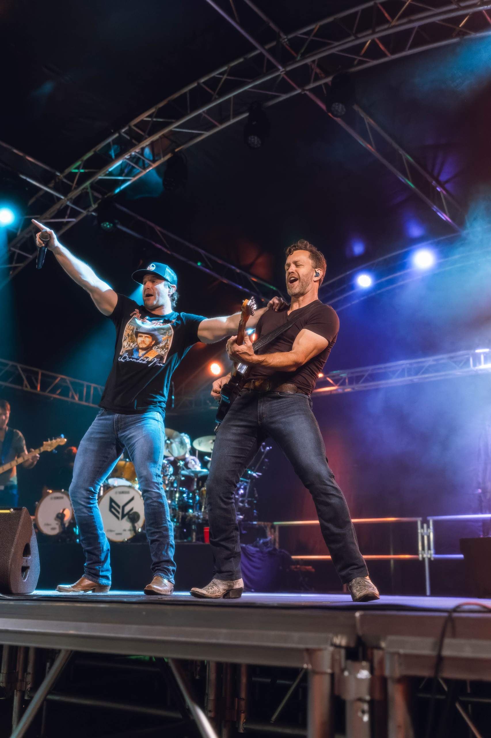 Easton Corbin performing at Tobacco Heritage Days in Edgerton, WI, July 15th, 2023, photography by Ross Harried for Second Crop Music