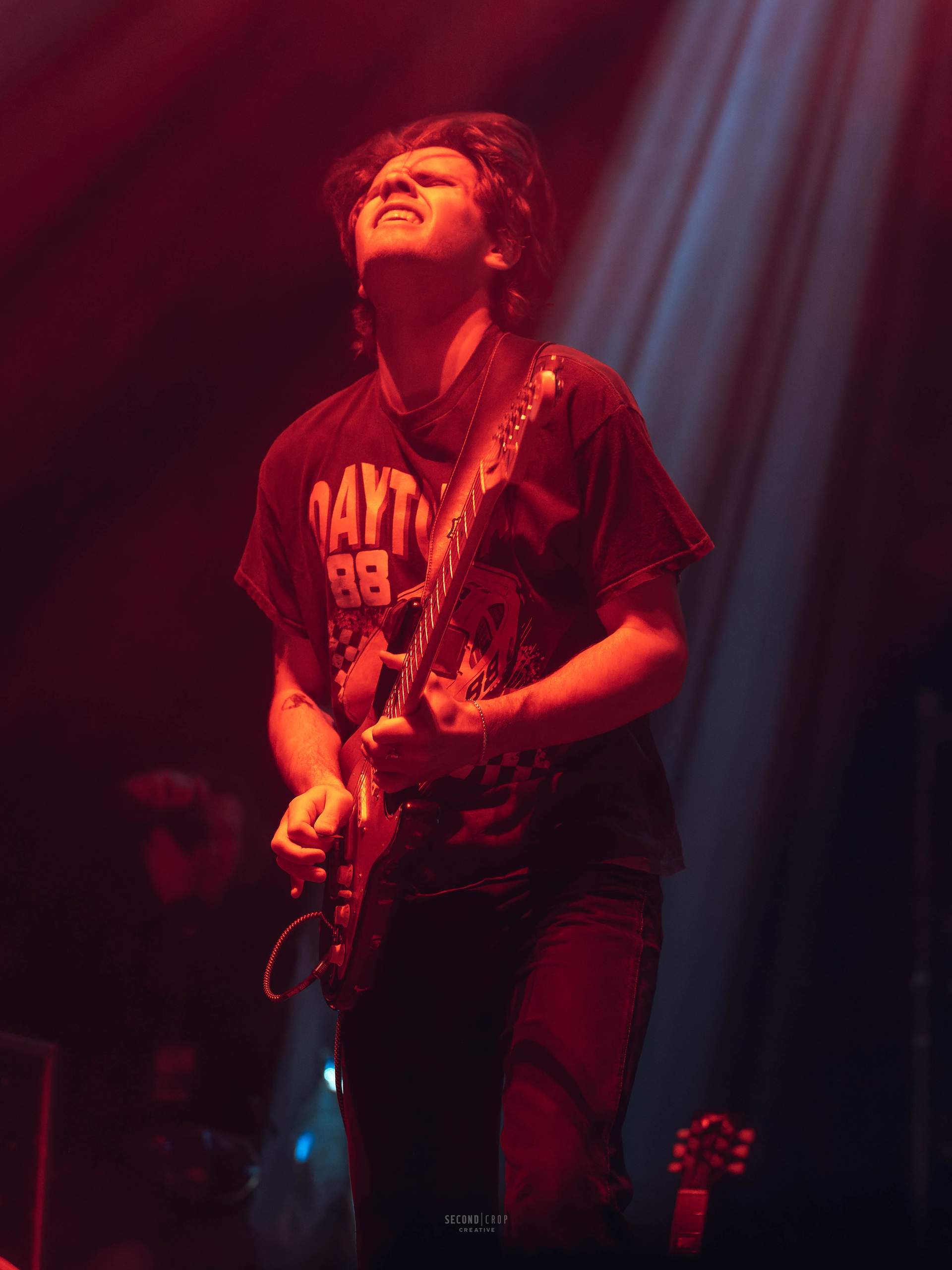 The band Carr performing at Fiserv Forum on April 2, 2024 as part of Fall Out Boy's SO MUCH FOR (2OUR) DUST tour, photography by Ross Harried for Second Crop Music