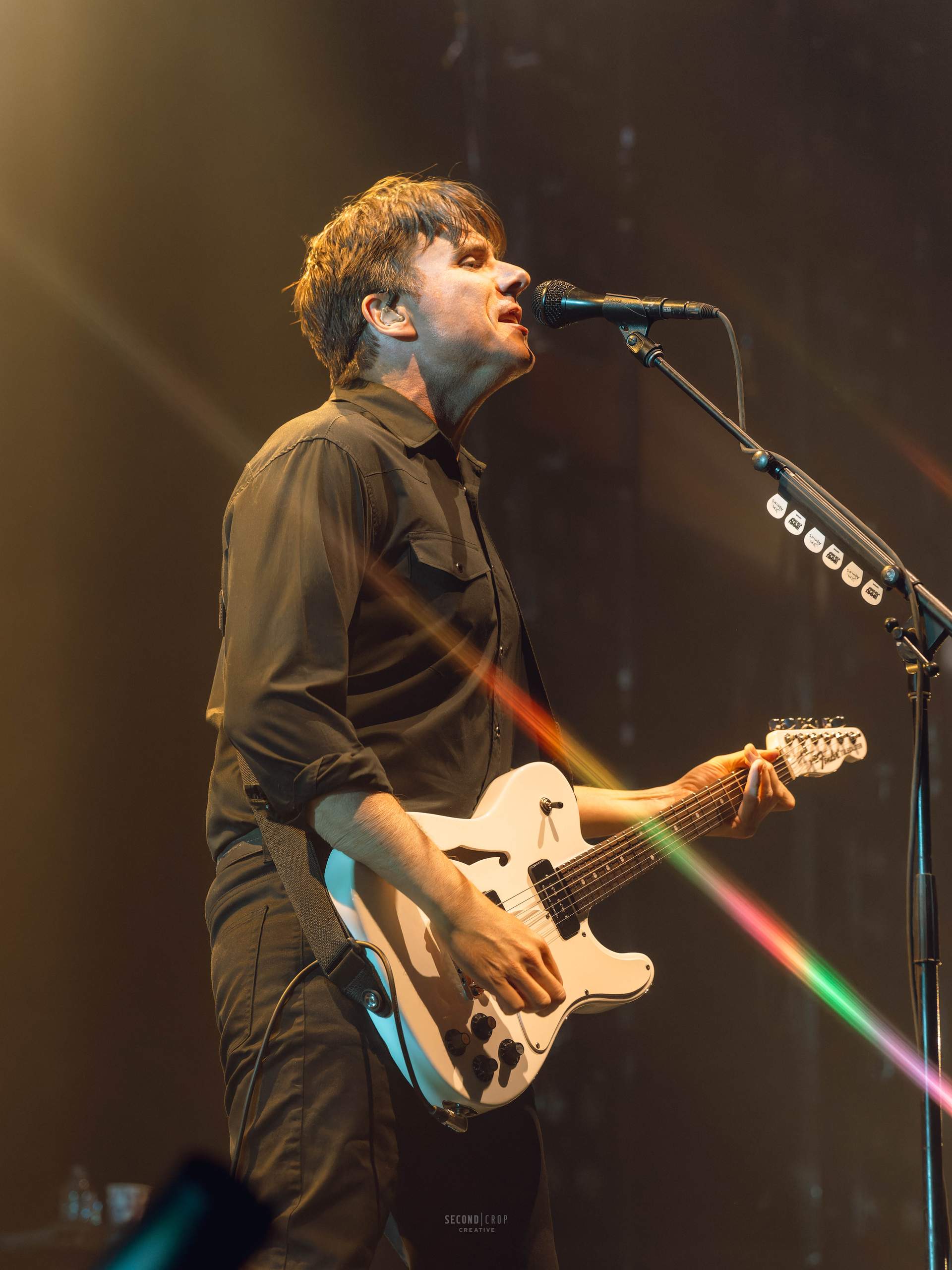 Jimmy Eat World performing at Fiserv Forum on April 2, 2024 as part of Fall Out Boy's SO MUCH FOR (2OUR) DUST tour, photography by Ross Harried for Second Crop Music