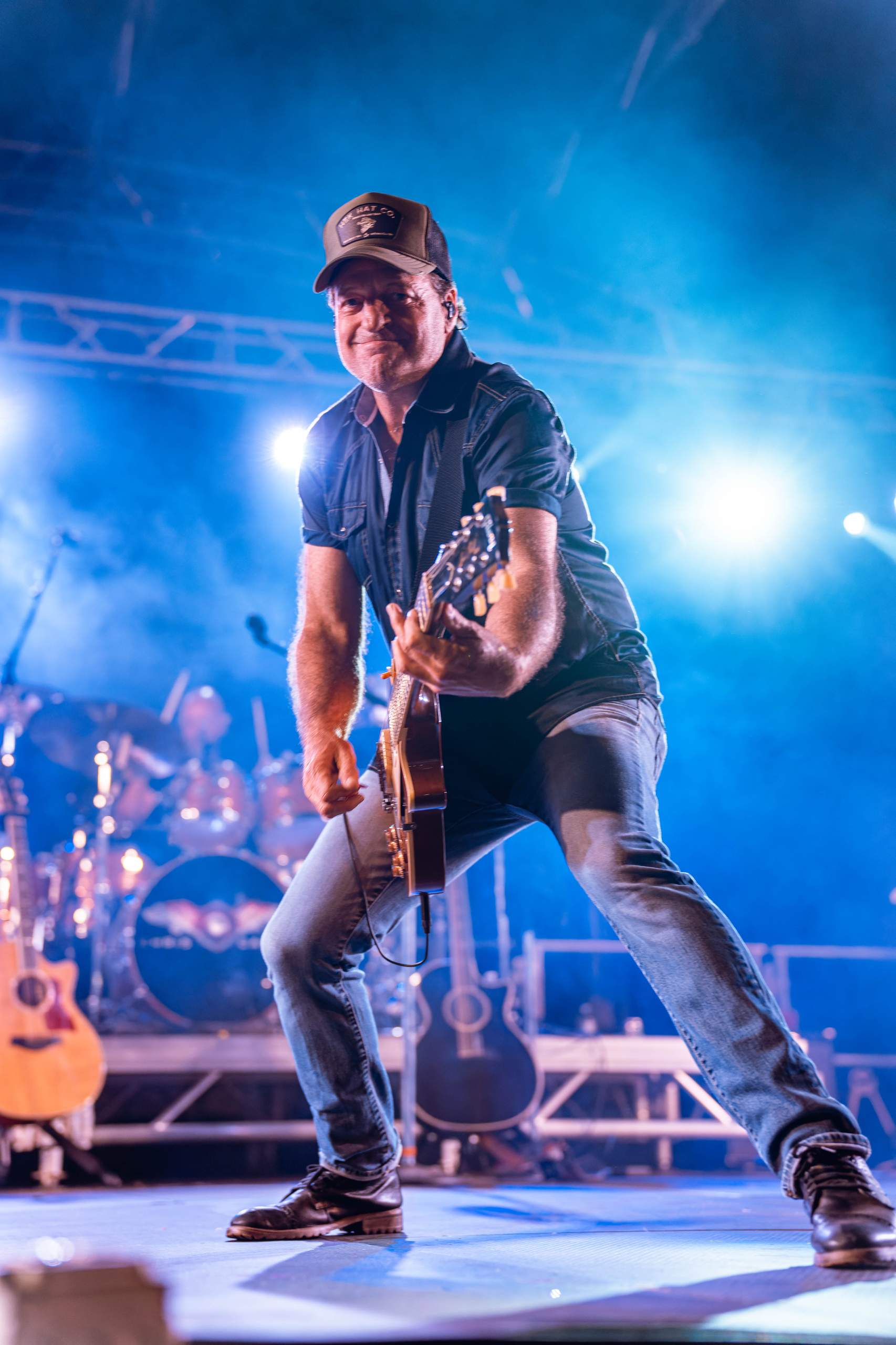 Chris Cagle performs at Tobacco Heritage Days in Edgerton, WI, July 20th, 2024, photography by Ross Harried for Second Crop Music