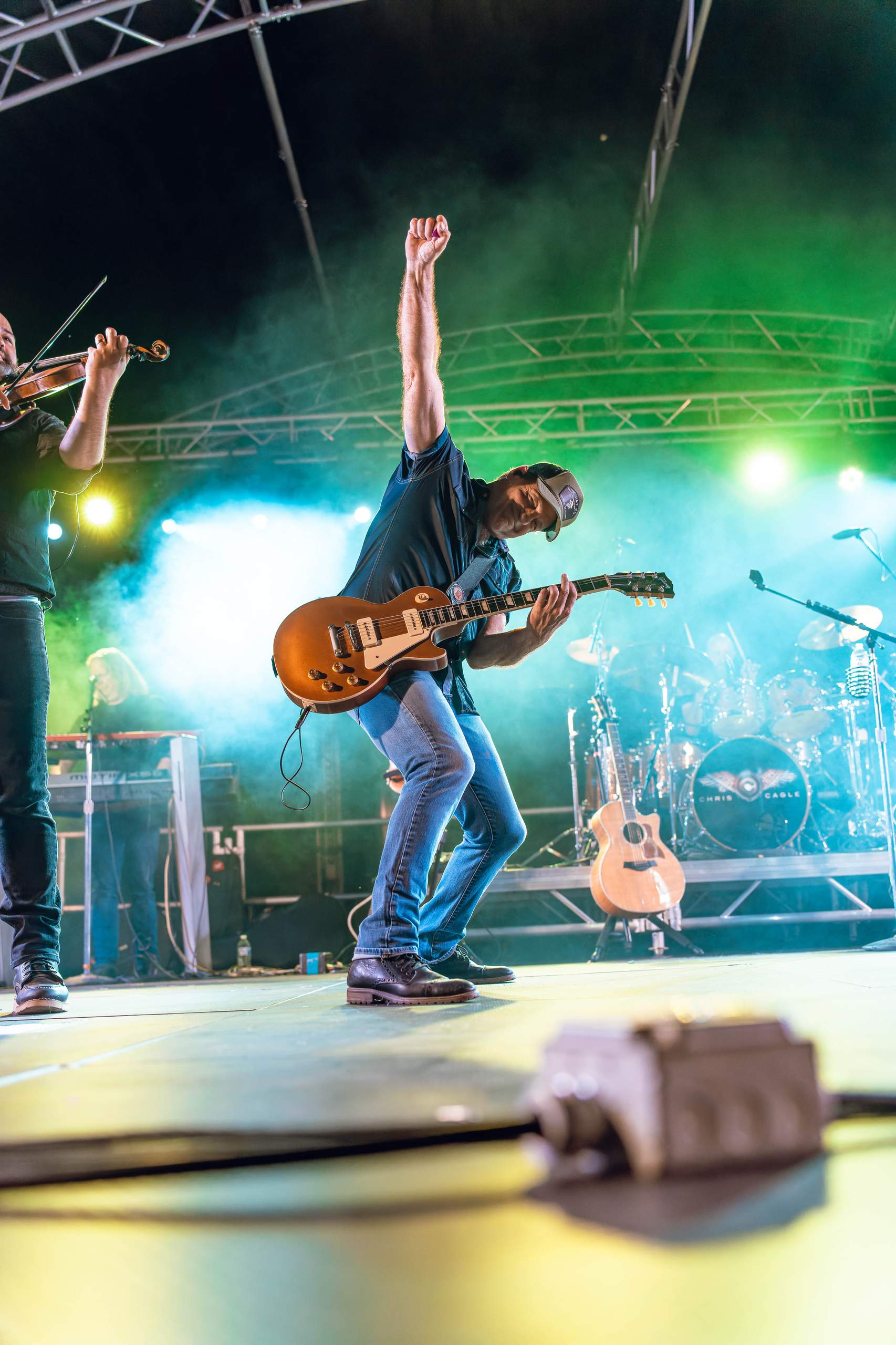 Chris Cagle performs at Tobacco Heritage Days in Edgerton, WI, July 20th, 2024, photography by Ross Harried for Second Crop Music