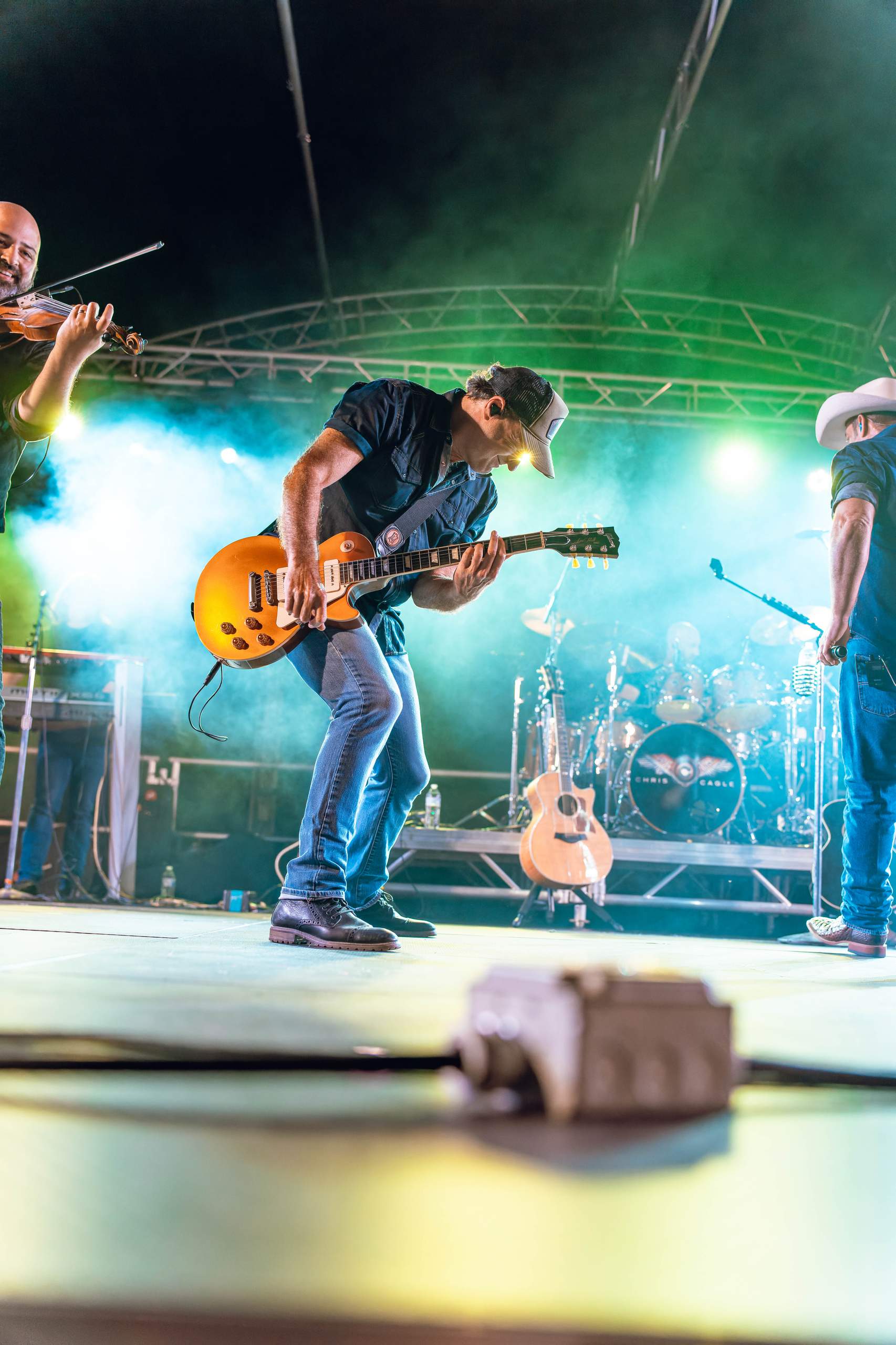 Chris Cagle performs at Tobacco Heritage Days in Edgerton, WI, July 20th, 2024, photography by Ross Harried for Second Crop Music