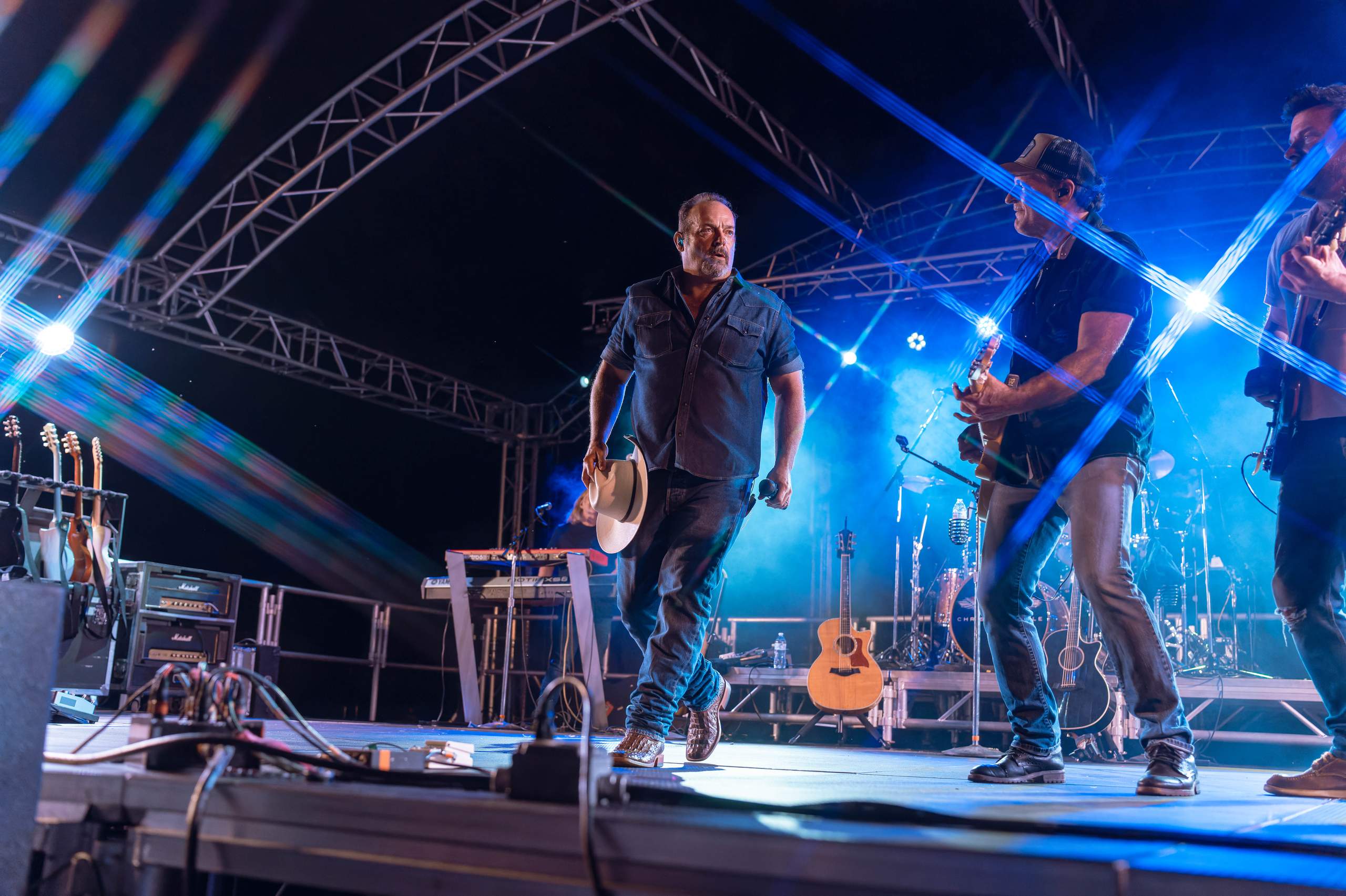 Chris Cagle performs at Tobacco Heritage Days in Edgerton, WI, July 20th, 2024, photography by Ross Harried for Second Crop Music