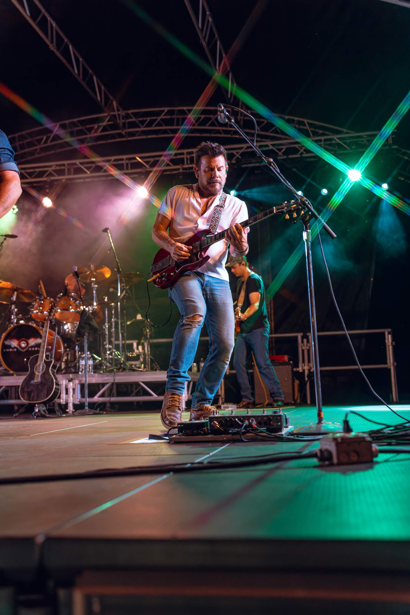 Chris Cagle performs at Tobacco Heritage Days in Edgerton, WI, July 20th, 2024, photography by Ross Harried for Second Crop Music