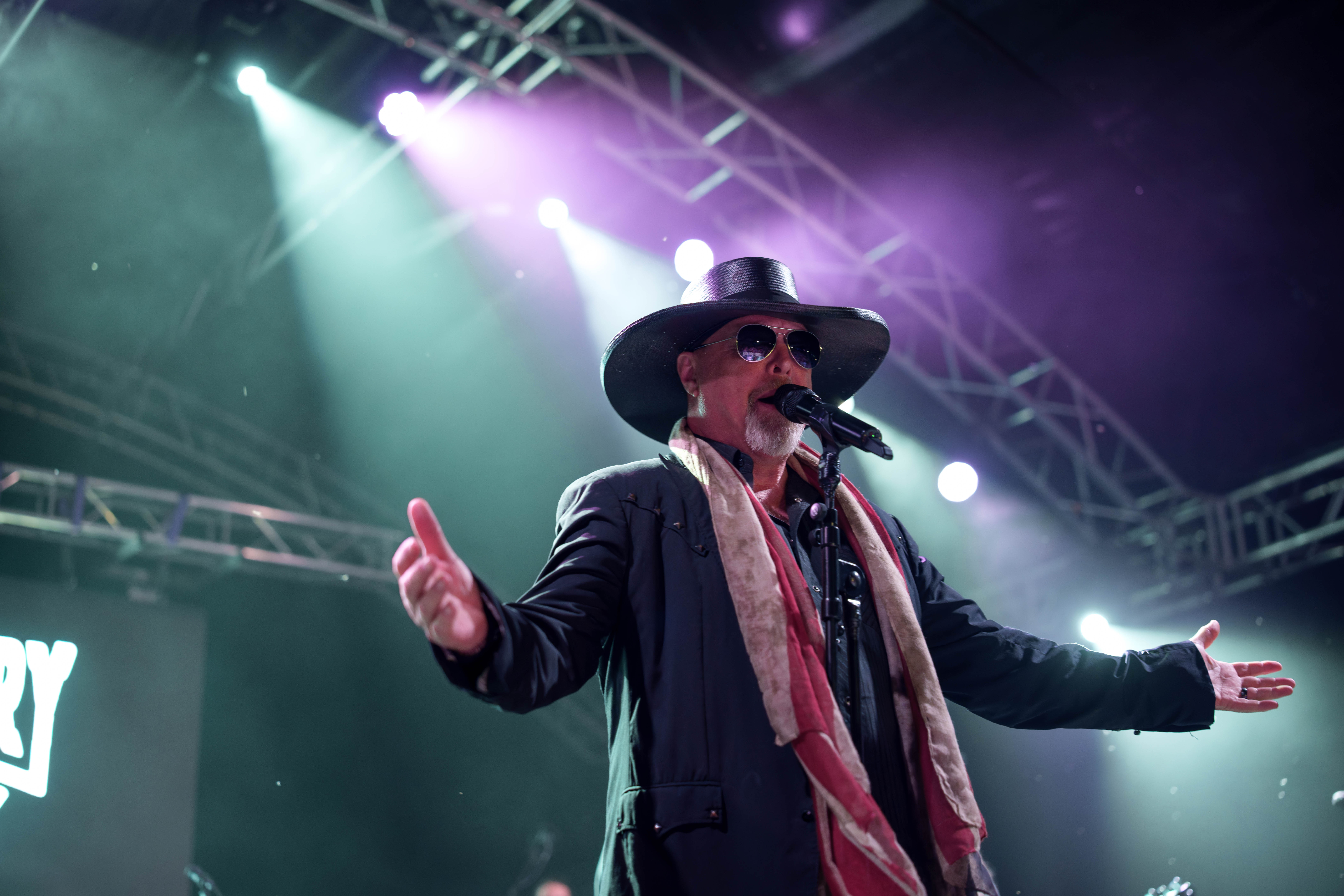 Montgomery Gentry featuring Eddie Montgomery performs at Tobacco Heritage Days in Edgerton, WI, July 19th, 2025, photography by Ross Harried for Second Crop Music