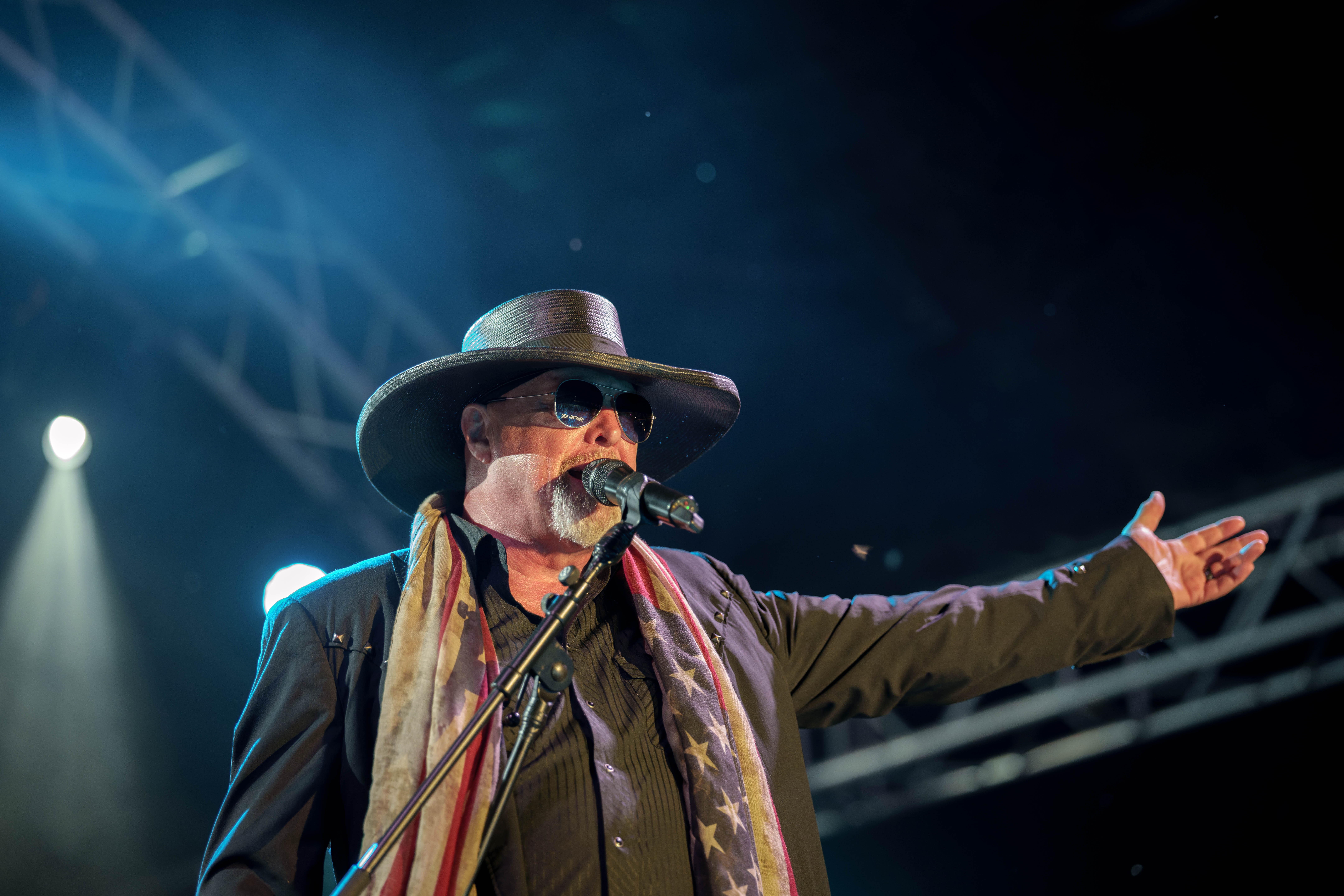 Montgomery Gentry featuring Eddie Montgomery performs at Tobacco Heritage Days in Edgerton, WI, July 19th, 2025, photography by Ross Harried for Second Crop Music
