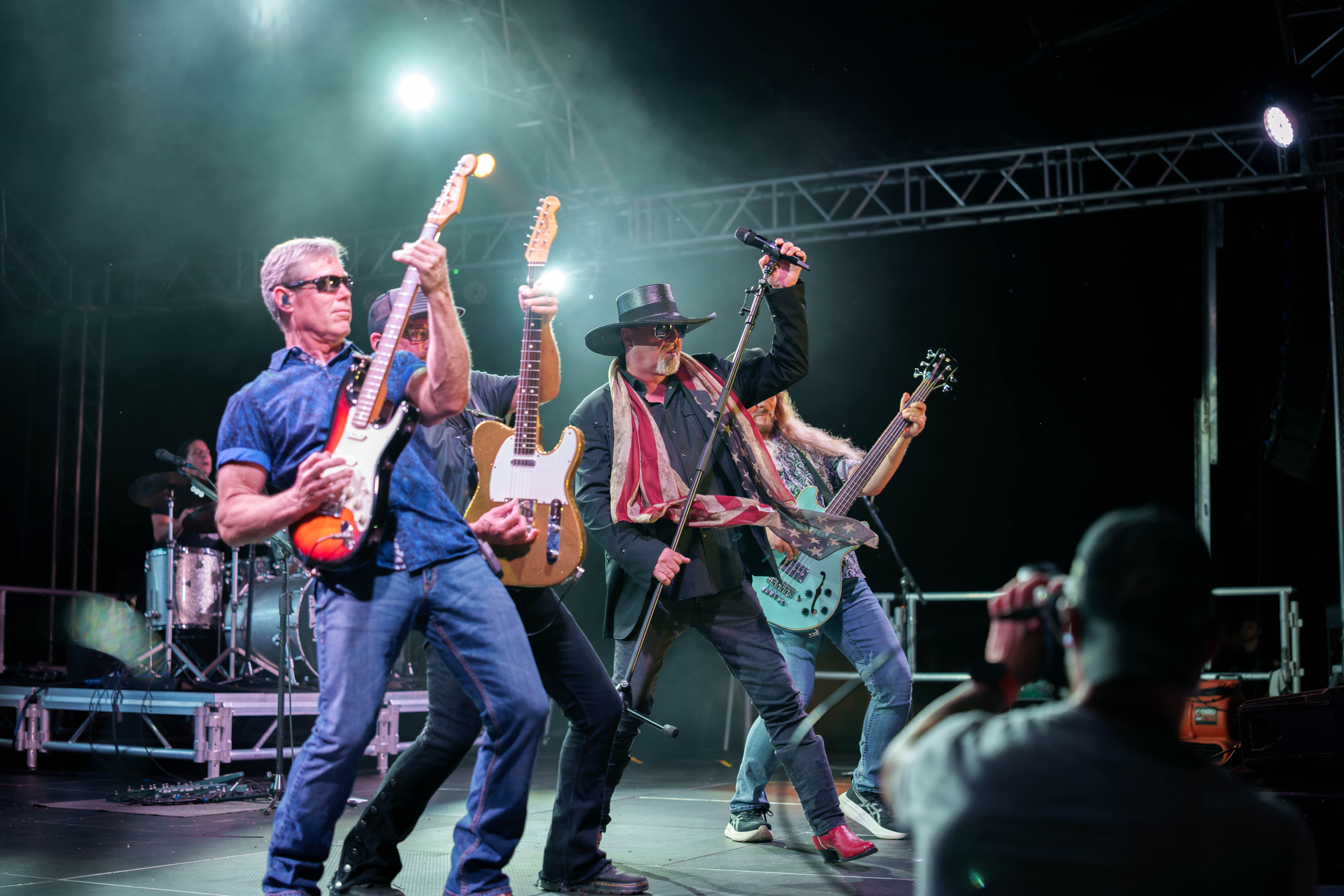 Montgomery Gentry featuring Eddie Montgomery performs at Tobacco Heritage Days in Edgerton, WI, July 19th, 2025, photography by Ross Harried for Second Crop Music