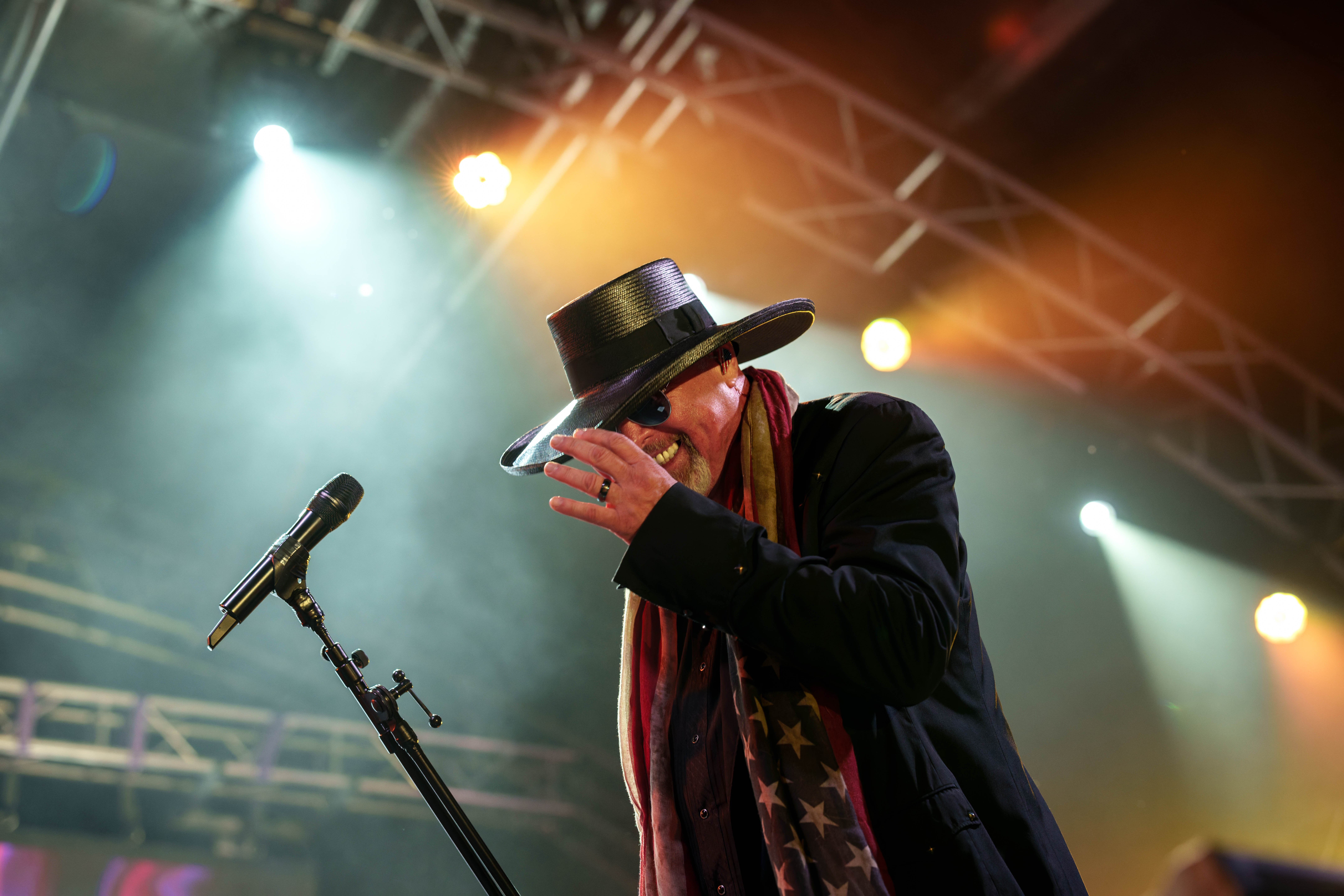 Montgomery Gentry featuring Eddie Montgomery performs at Tobacco Heritage Days in Edgerton, WI, July 19th, 2025, photography by Ross Harried for Second Crop Music