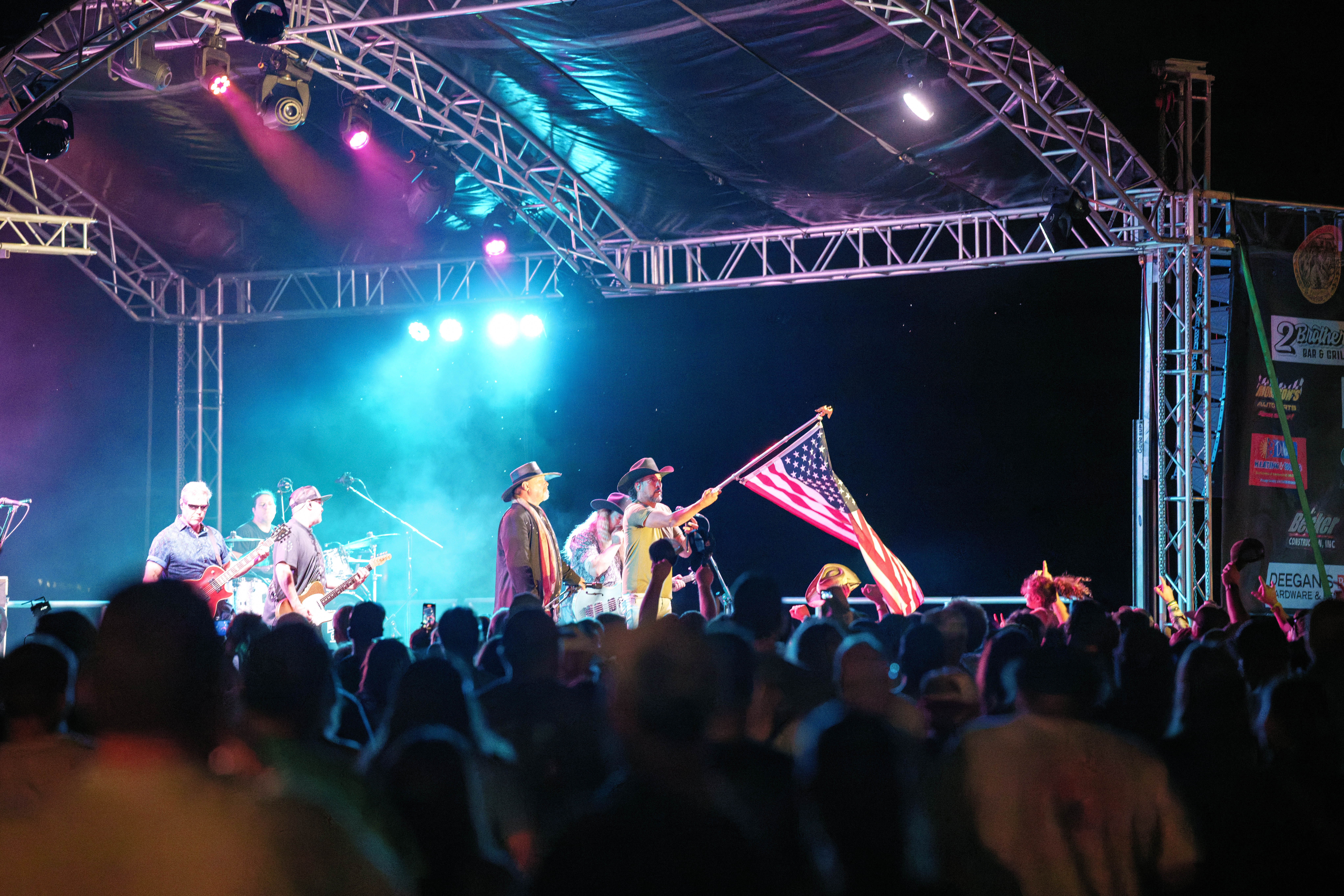 Montgomery Gentry featuring Eddie Montgomery performs at Tobacco Heritage Days in Edgerton, WI, July 19th, 2025, photography by Ross Harried for Second Crop Music