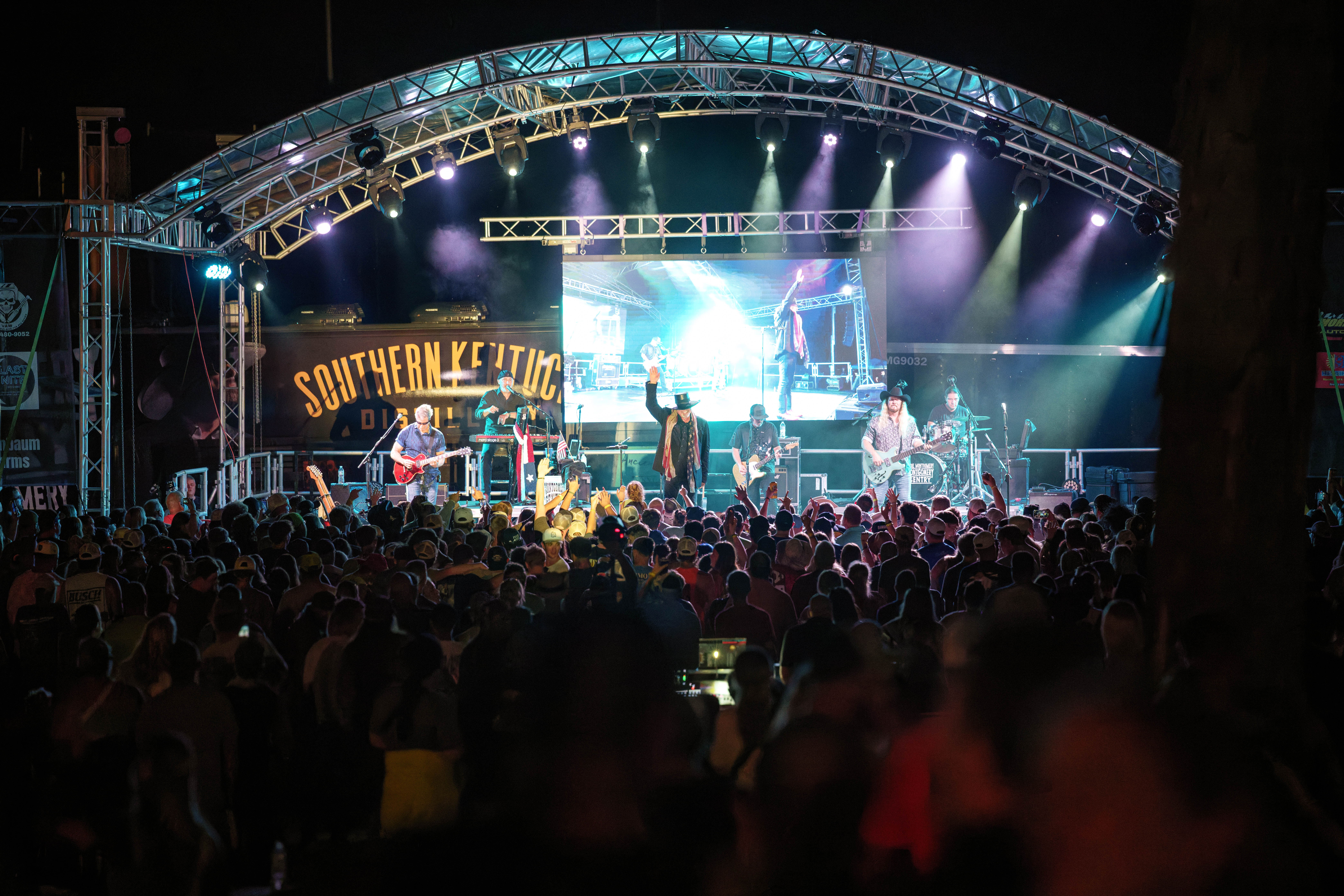 Montgomery Gentry featuring Eddie Montgomery performs at Tobacco Heritage Days in Edgerton, WI, July 19th, 2025, photography by Ross Harried for Second Crop Music