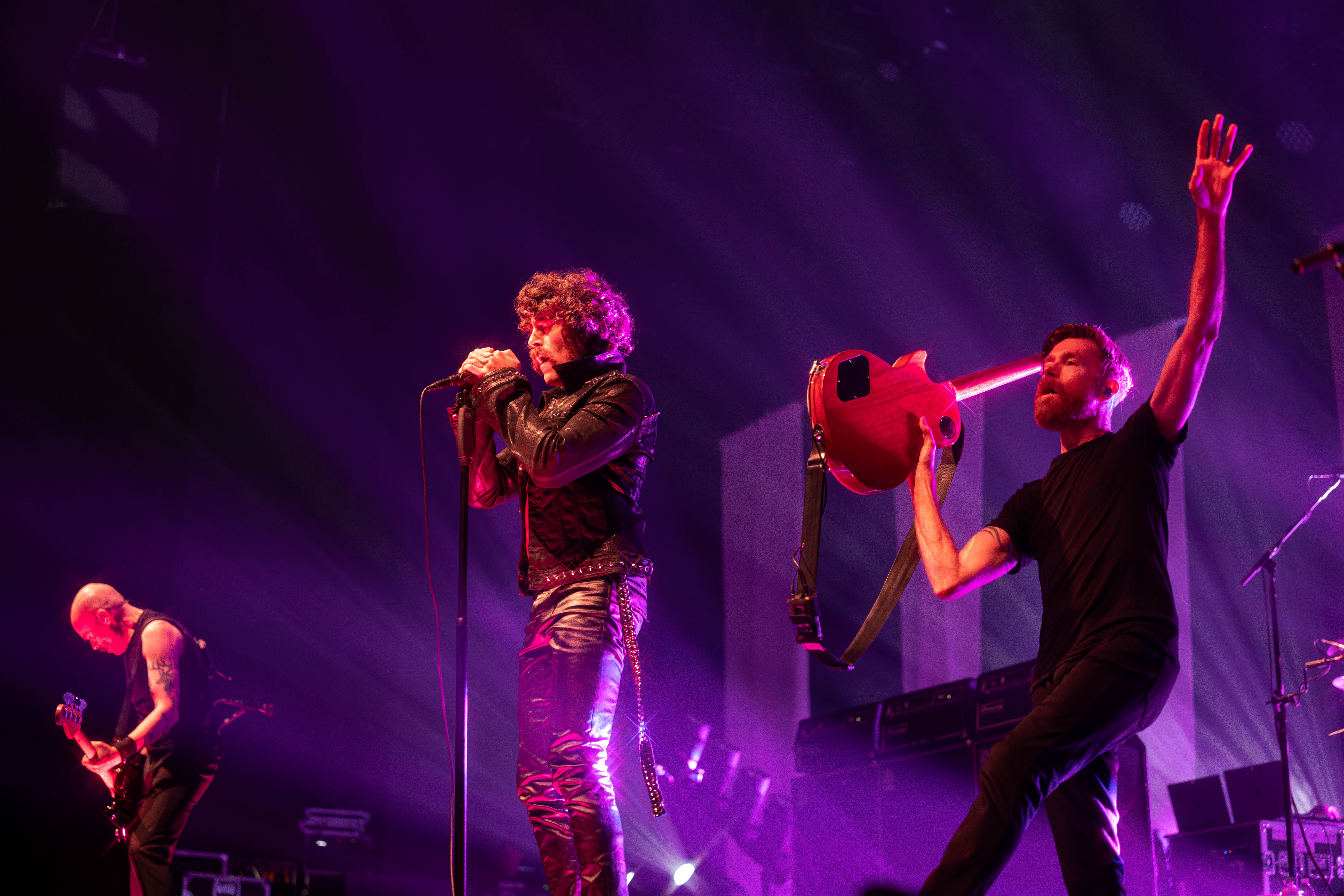 MMADISON, WI – SEPTEMBER 30, 2025: A Fire Inside (AFI) performs at The Sylvee in Madison, Wisconsin, marking the opening night of their 2025 U.S. tour. The show was AFI’s first performance in Madison in 28 years. Photography by Ross Harried for Second Crop Music
