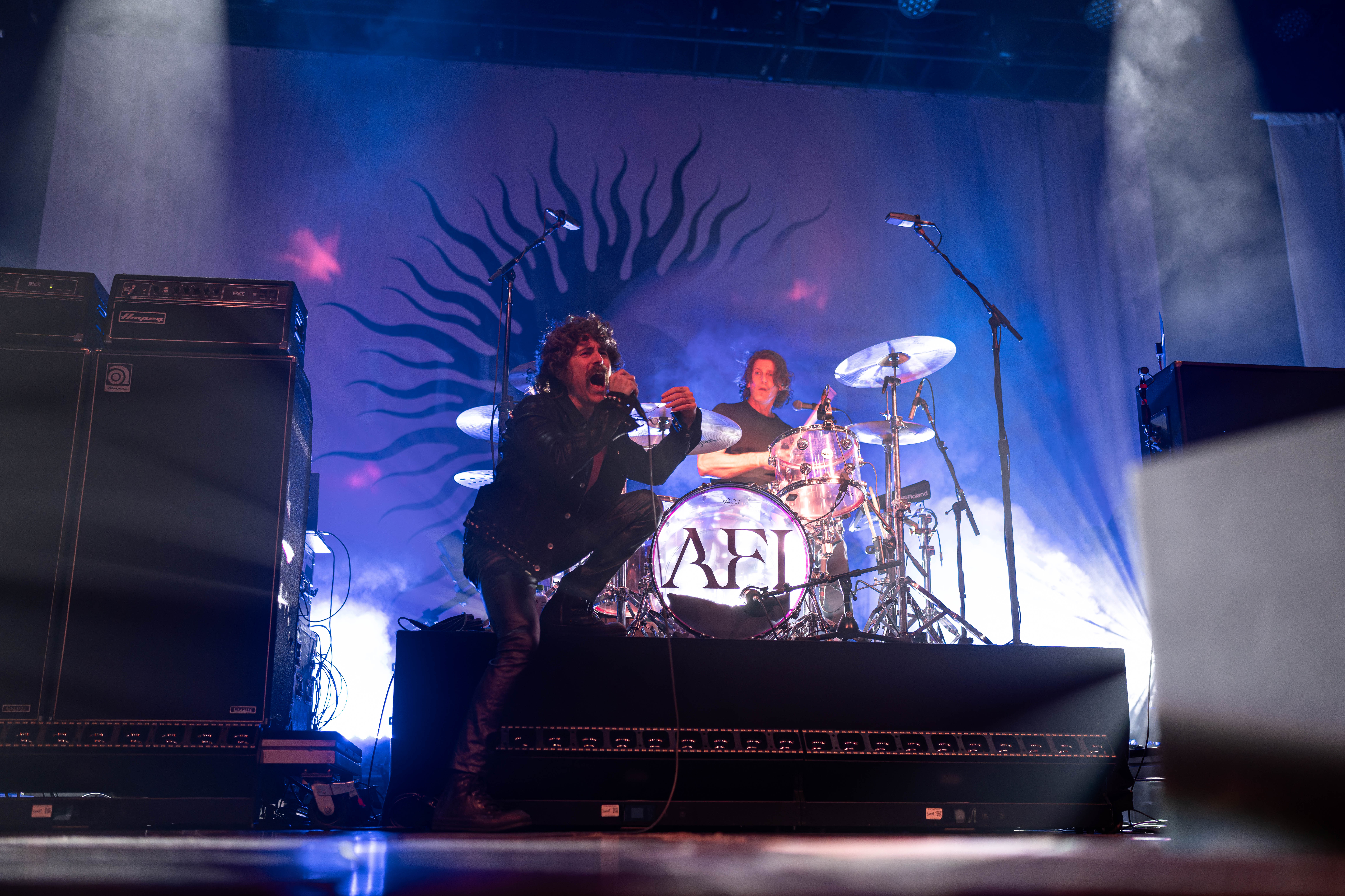 MMADISON, WI – SEPTEMBER 30, 2025: A Fire Inside (AFI) performs at The Sylvee in Madison, Wisconsin, marking the opening night of their 2025 U.S. tour. The show was AFI’s first performance in Madison in 28 years. Photography by Ross Harried for Second Crop Music