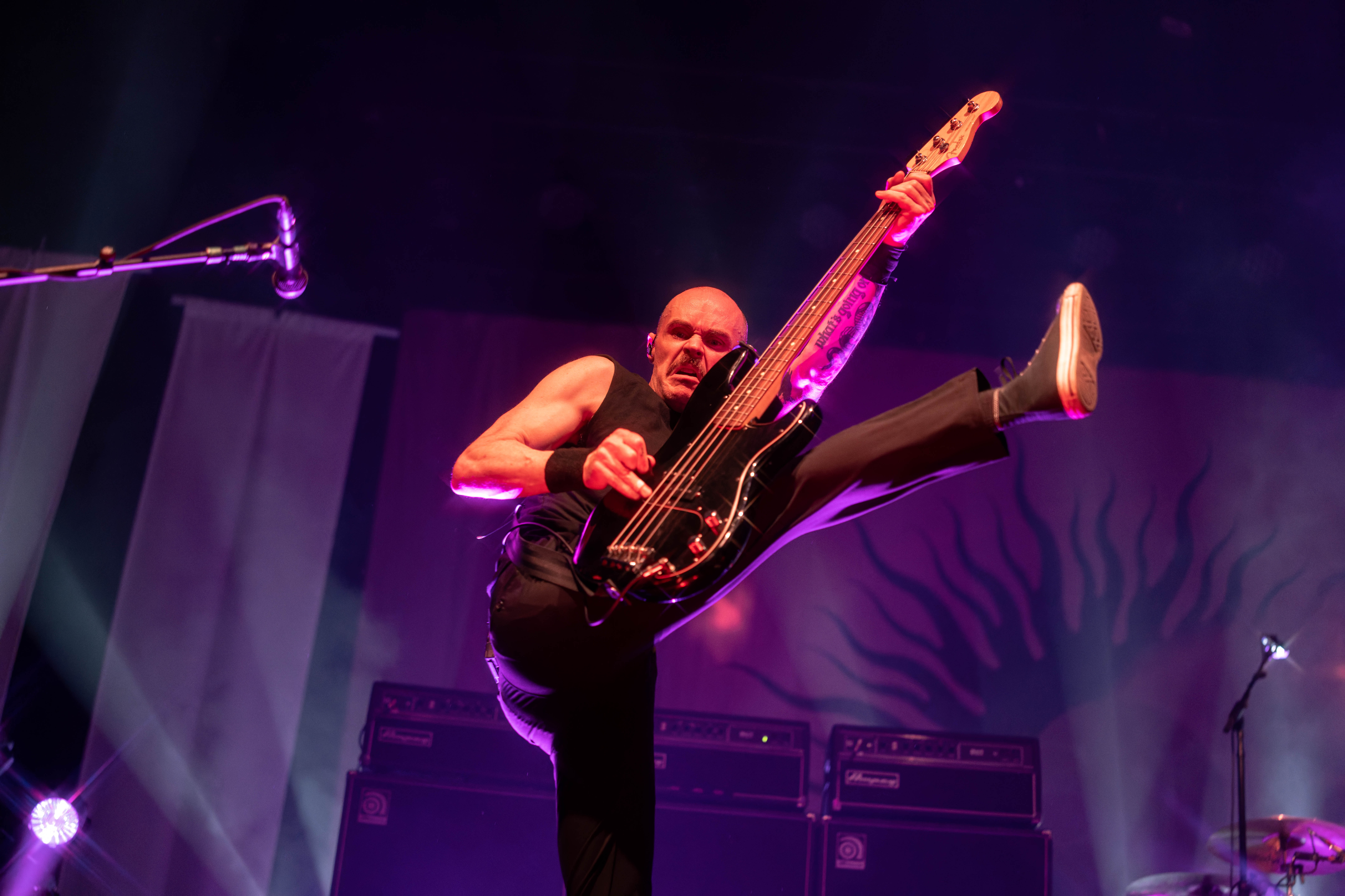 MMADISON, WI – SEPTEMBER 30, 2025: A Fire Inside (AFI) performs at The Sylvee in Madison, Wisconsin, marking the opening night of their 2025 U.S. tour. The show was AFI’s first performance in Madison in 28 years. Photography by Ross Harried for Second Crop Music