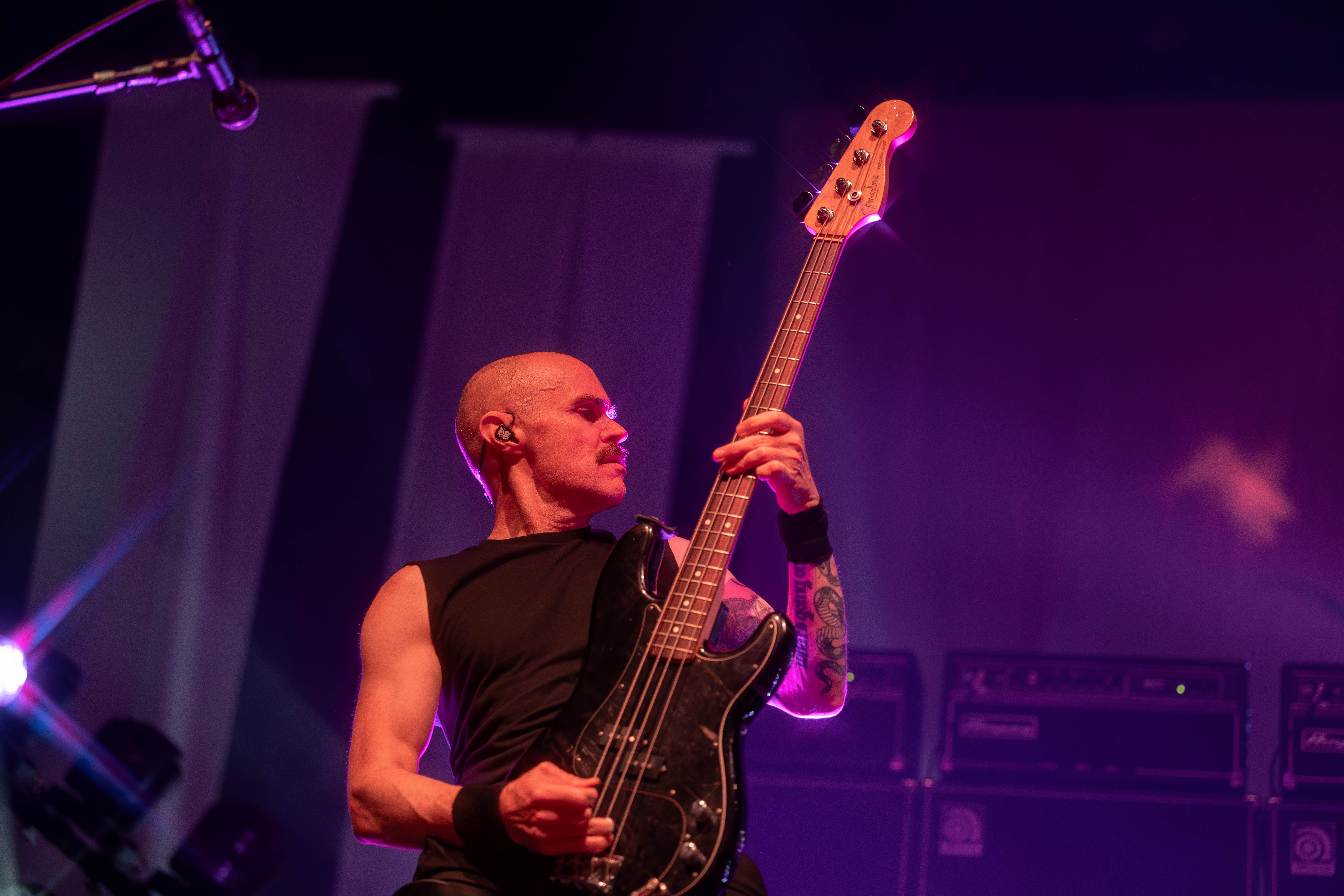 MMADISON, WI – SEPTEMBER 30, 2025: A Fire Inside (AFI) performs at The Sylvee in Madison, Wisconsin, marking the opening night of their 2025 U.S. tour. The show was AFI’s first performance in Madison in 28 years. Photography by Ross Harried for Second Crop Music