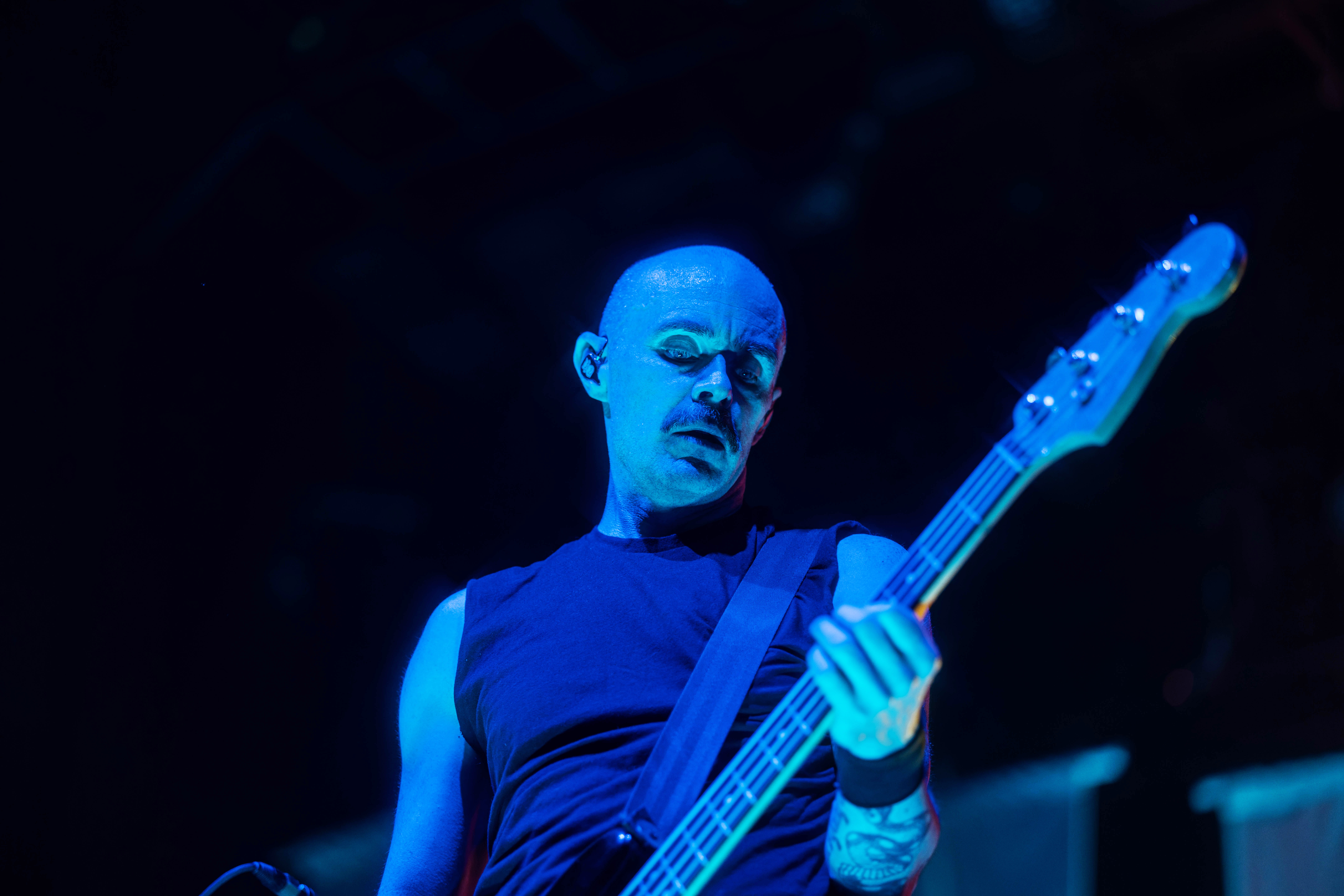 MMADISON, WI – SEPTEMBER 30, 2025: A Fire Inside (AFI) performs at The Sylvee in Madison, Wisconsin, marking the opening night of their 2025 U.S. tour. The show was AFI’s first performance in Madison in 28 years. Photography by Ross Harried for Second Crop Music