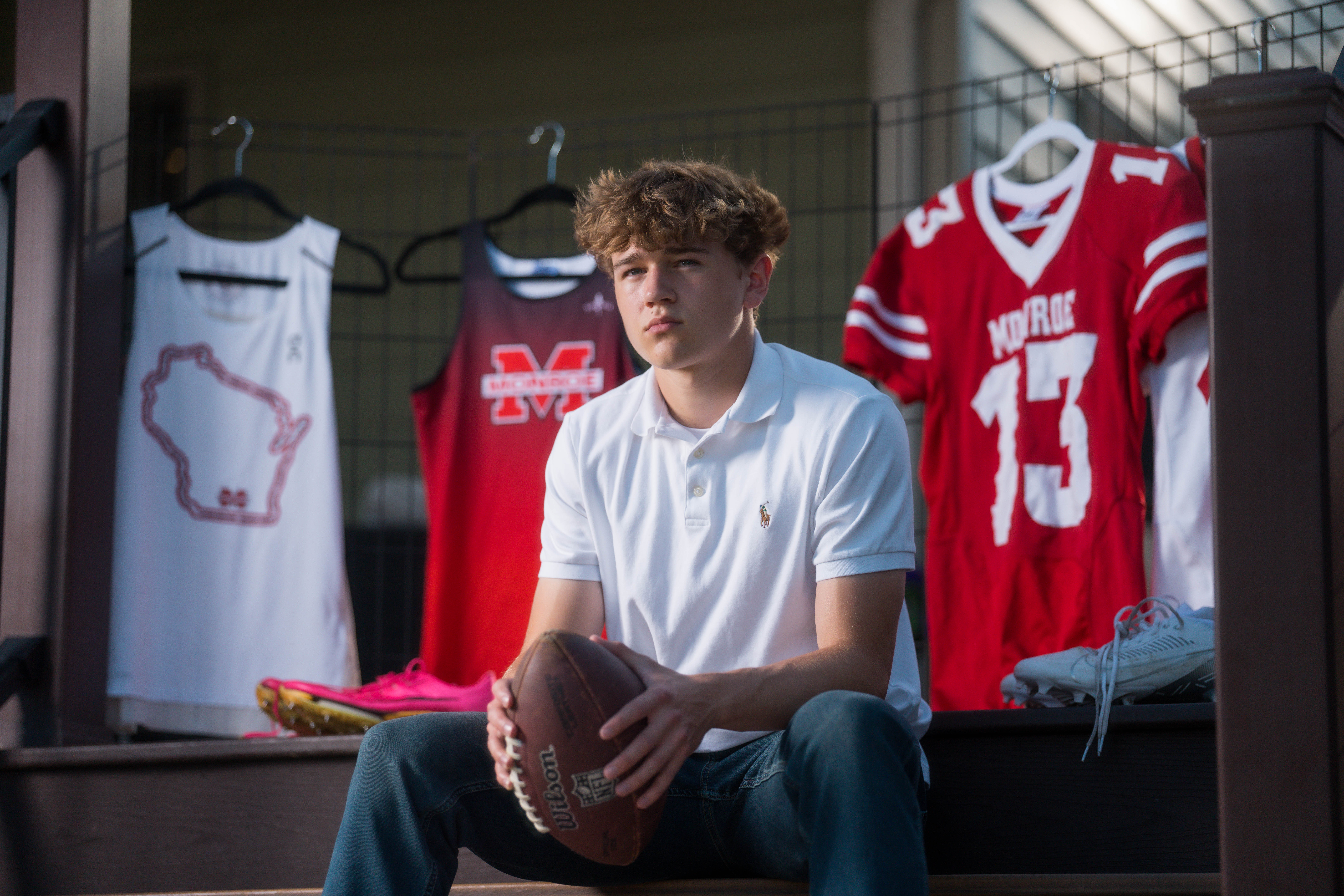 Click to View Larger Monroe High School Senior, Noah, class of 2026. Photography by Ross Harried for Second Crop Creative.