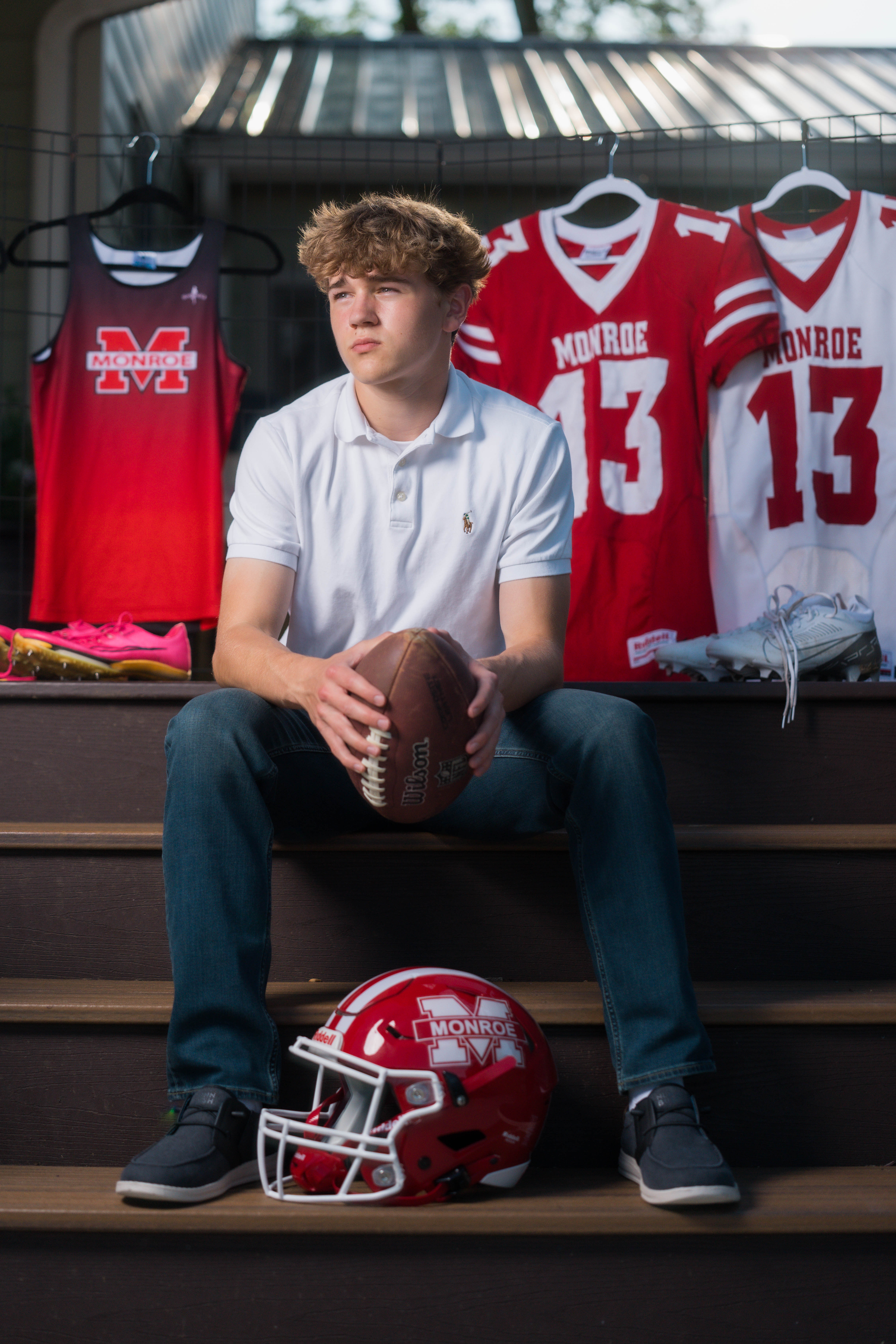 Click to View Larger Monroe High School Senior, Noah, class of 2026. Photography by Ross Harried for Second Crop Creative.