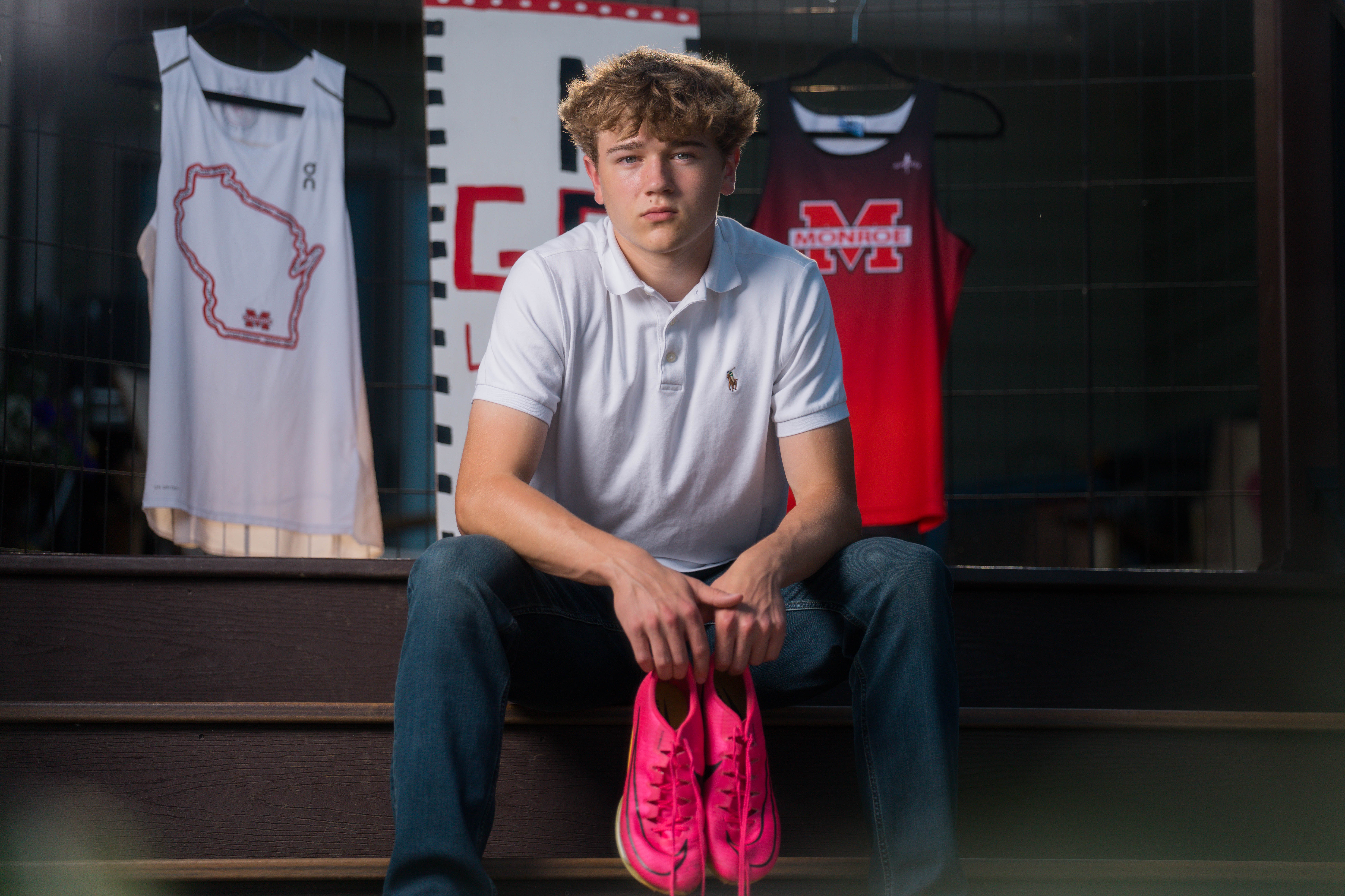 Click to View Larger Monroe High School Senior, Noah, class of 2026. Photography by Ross Harried for Second Crop Creative.