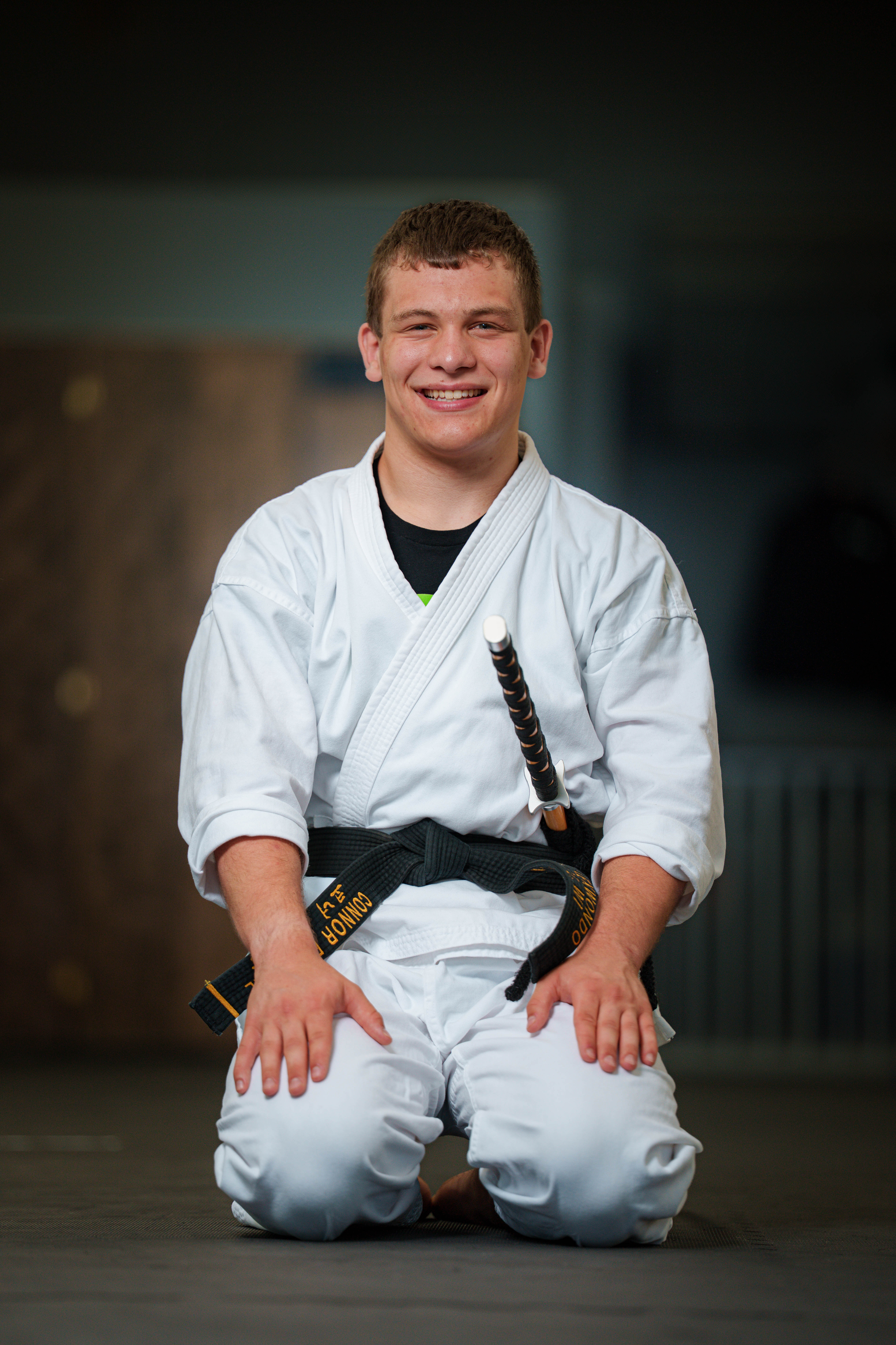 Connor Eckdhal poses for a senior portrait session in Monroe, Wisconsin, on July 8th, 2025. Eckdhal will be a Class of 2026 graduate. Photography by Ross Harried for Second Crop Creative.