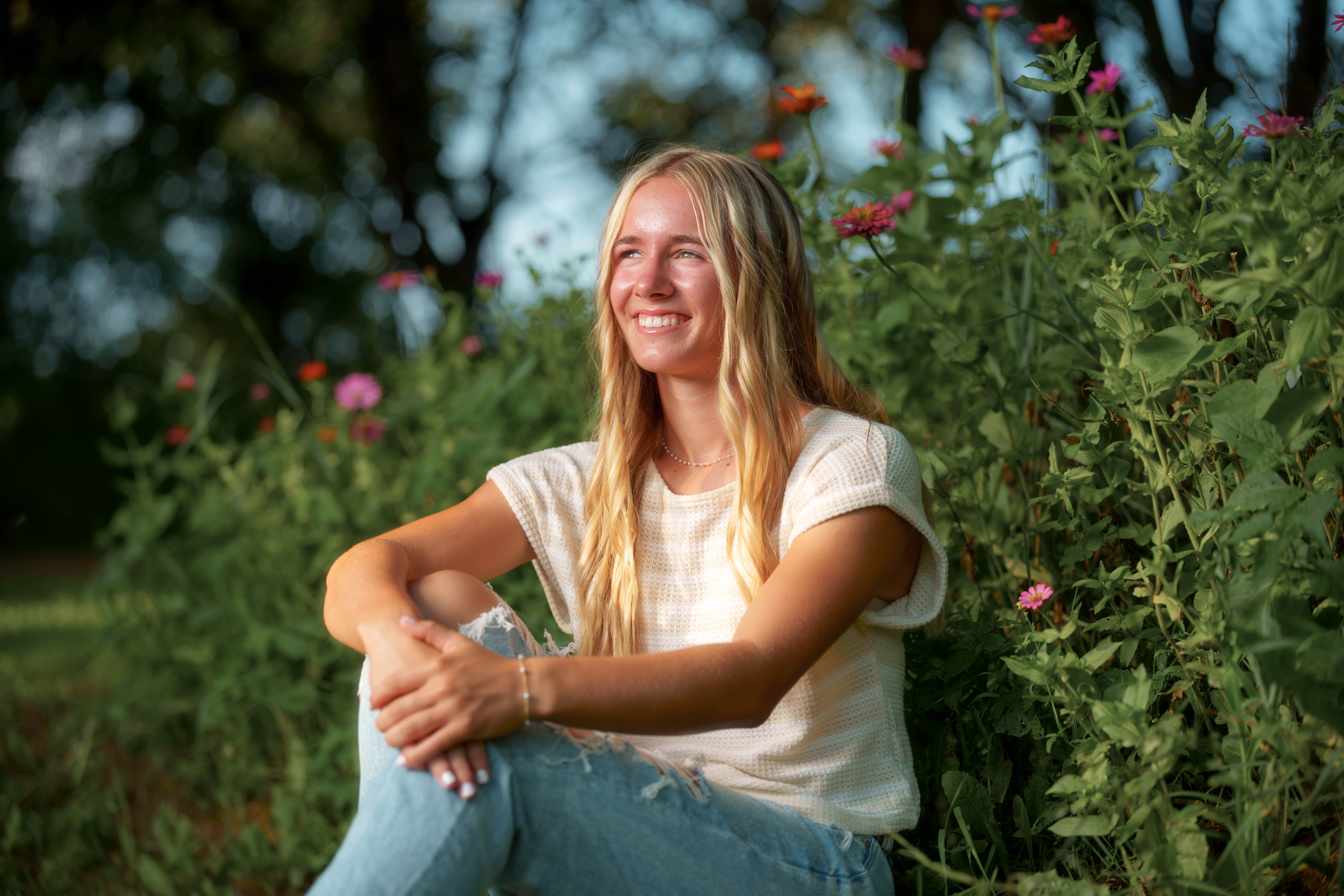 Click to View Larger Molly Olson poses for her senior portraits at Pheasant Valley Barn in Brooklyn, Wisconsin on July 29th, 2025. Olson will be graduating in 2026. Photography by Ross Harried for Second Crop Creative.