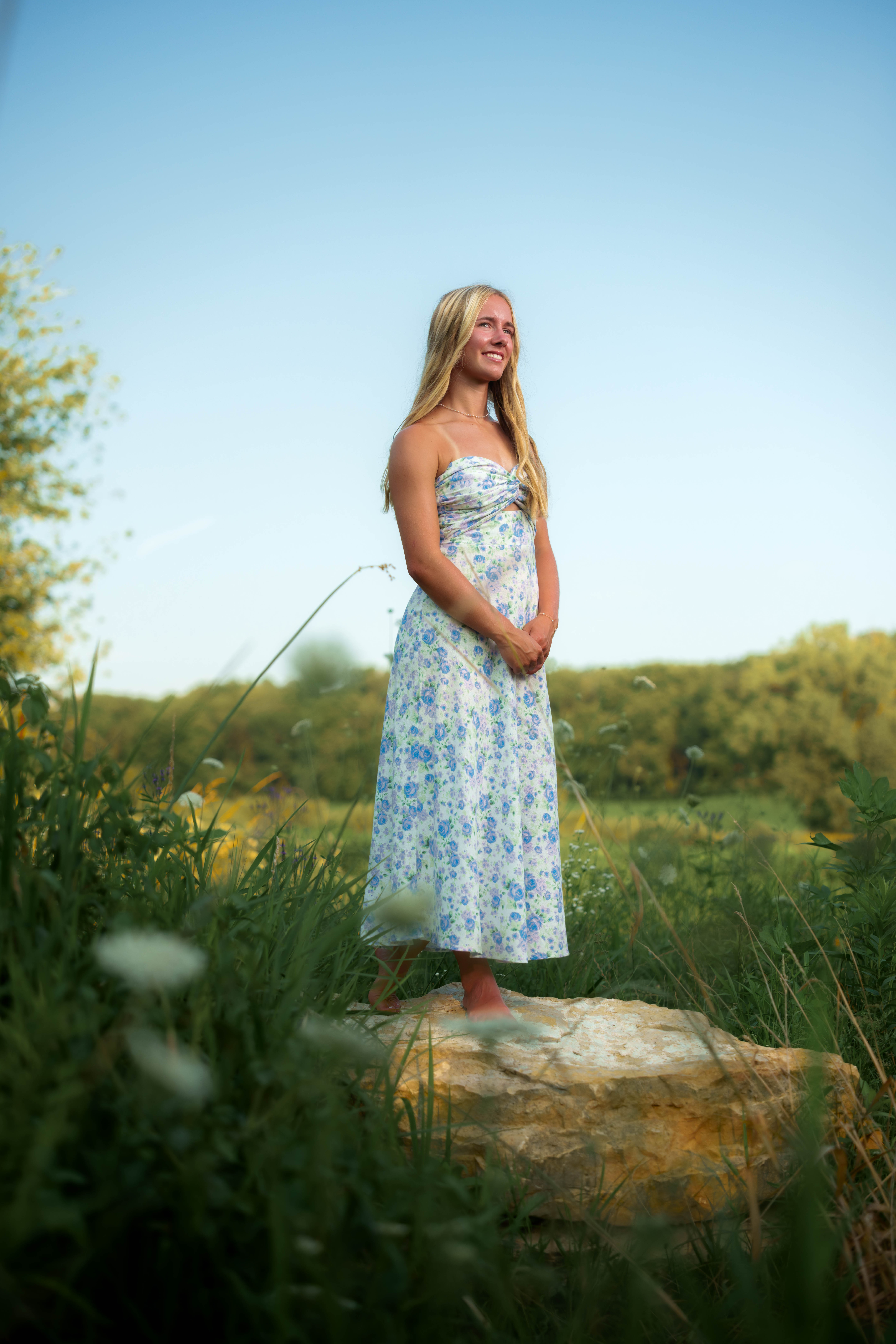 Click to View Larger Molly Olson poses for her senior portraits at Pheasant Valley Barn in Brooklyn, Wisconsin on July 29th, 2025. Olson will be graduating in 2026. Photography by Ross Harried for Second Crop Creative.