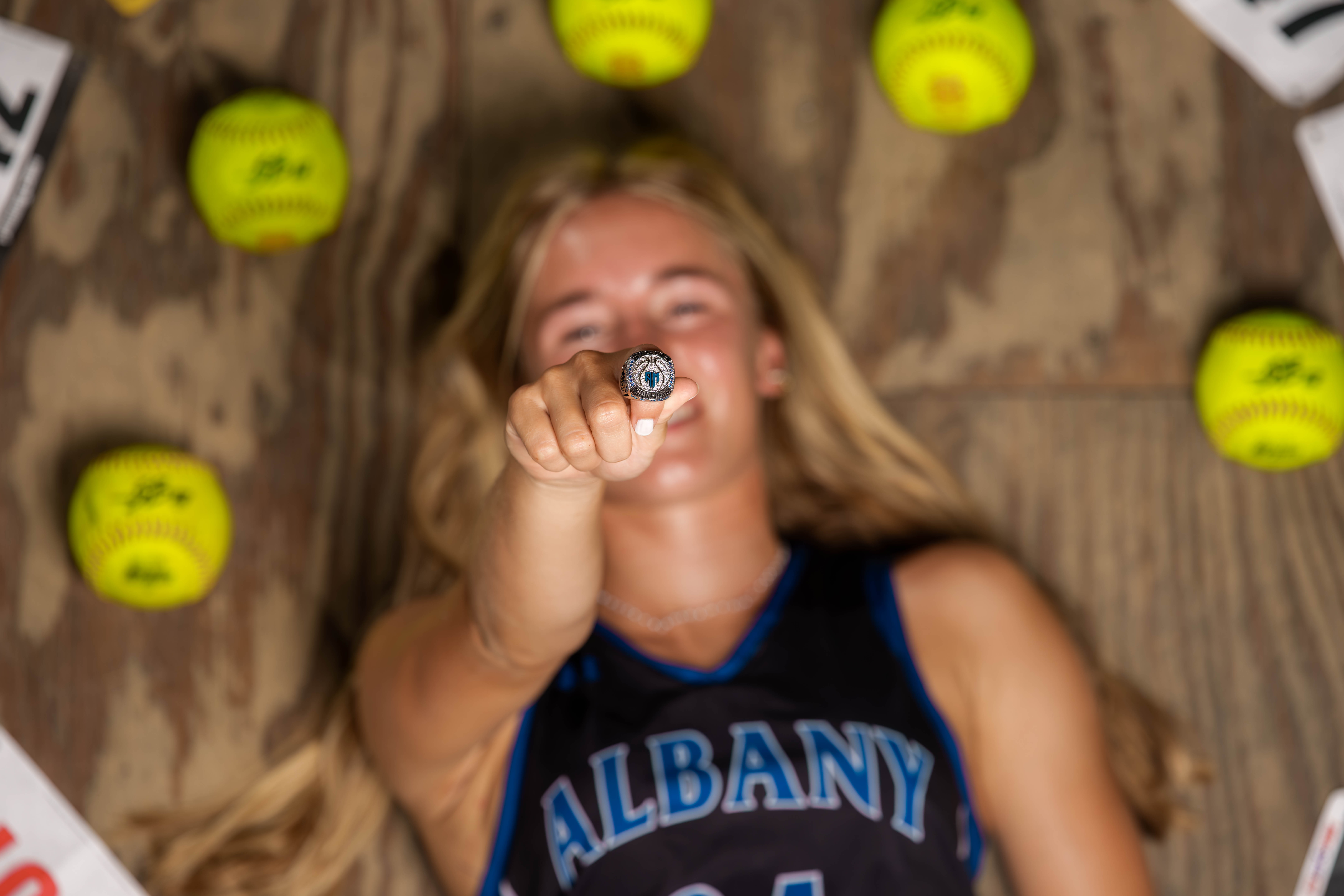 Click to View Larger Molly Olson poses for her senior portraits at Pheasant Valley Barn in Brooklyn, Wisconsin on July 29th, 2025. Olson will be graduating in 2026. Photography by Ross Harried for Second Crop Creative.