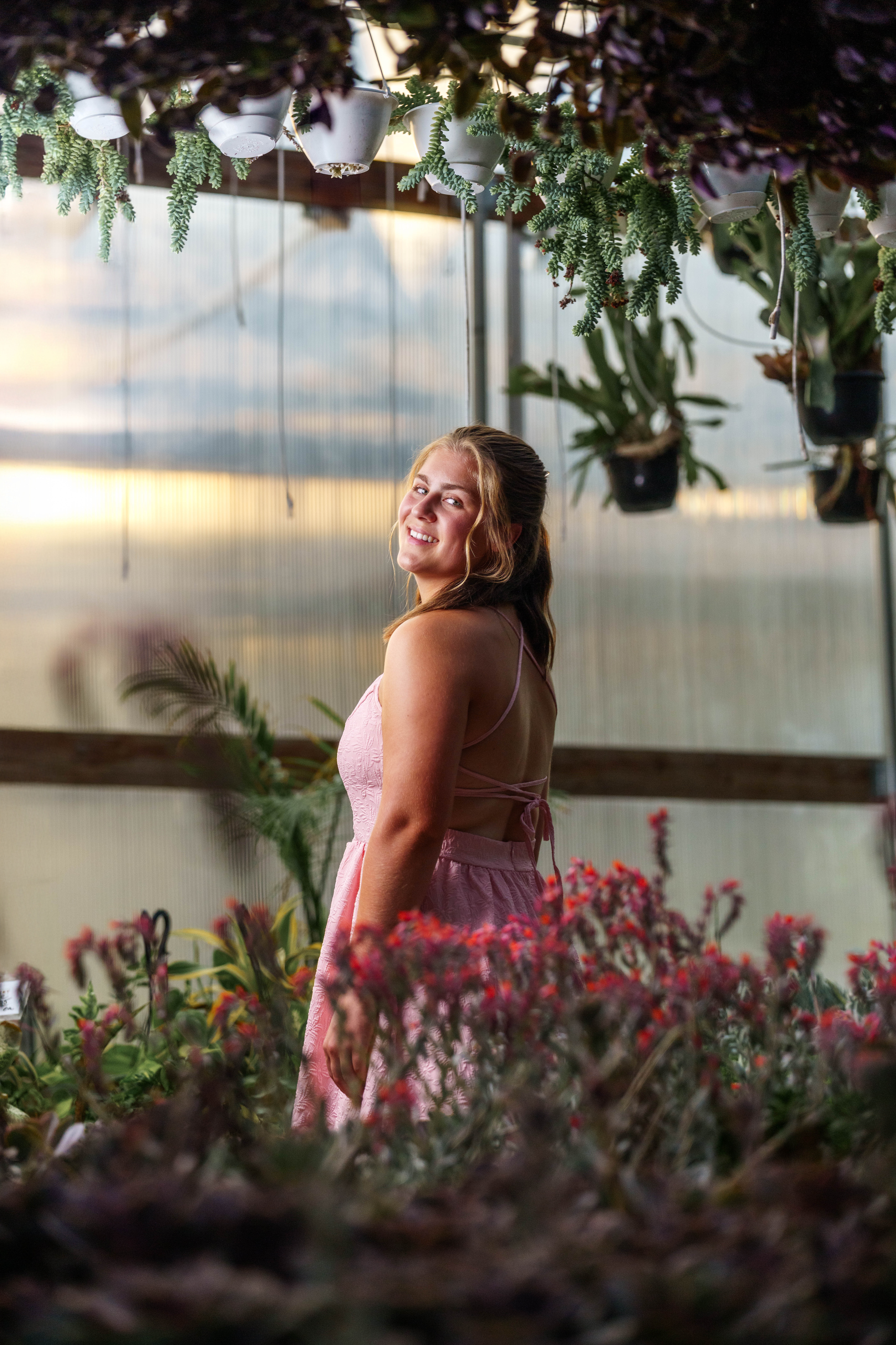 Shannon Weber poses for senior photos at Parrfection Produce Farm Market outside Monticello Wisconsin on August 7th, 2025. Weber will graduate in 2026. Photography by Ross Harried for Second Crop Creative.