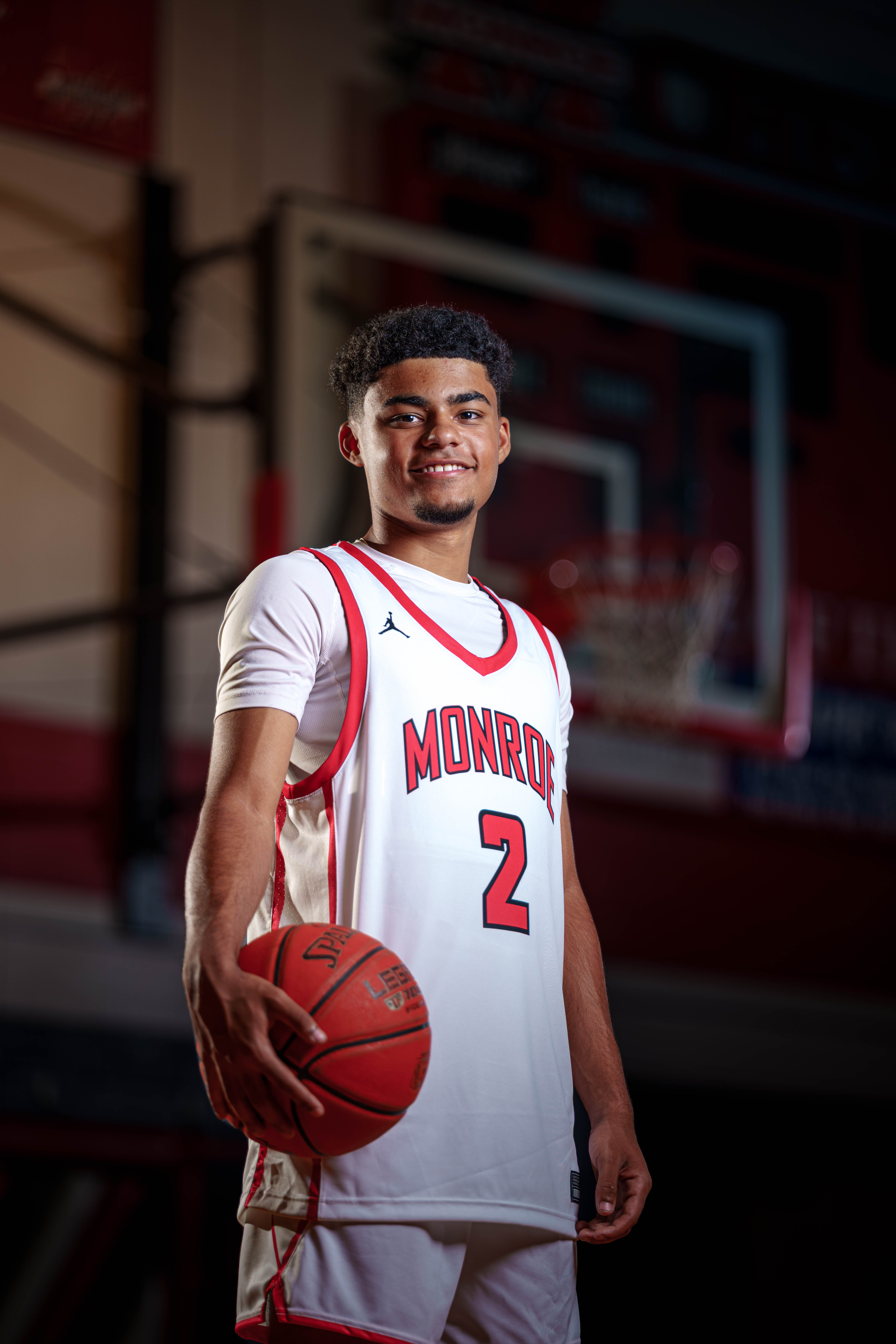 Click to View Larger Mekhi Brown poses for senior photos in Monroe Wisconsin on August 14th, 2025. Brown will graduate in 2026. Photography by Ross Harried for Second Crop Creative.