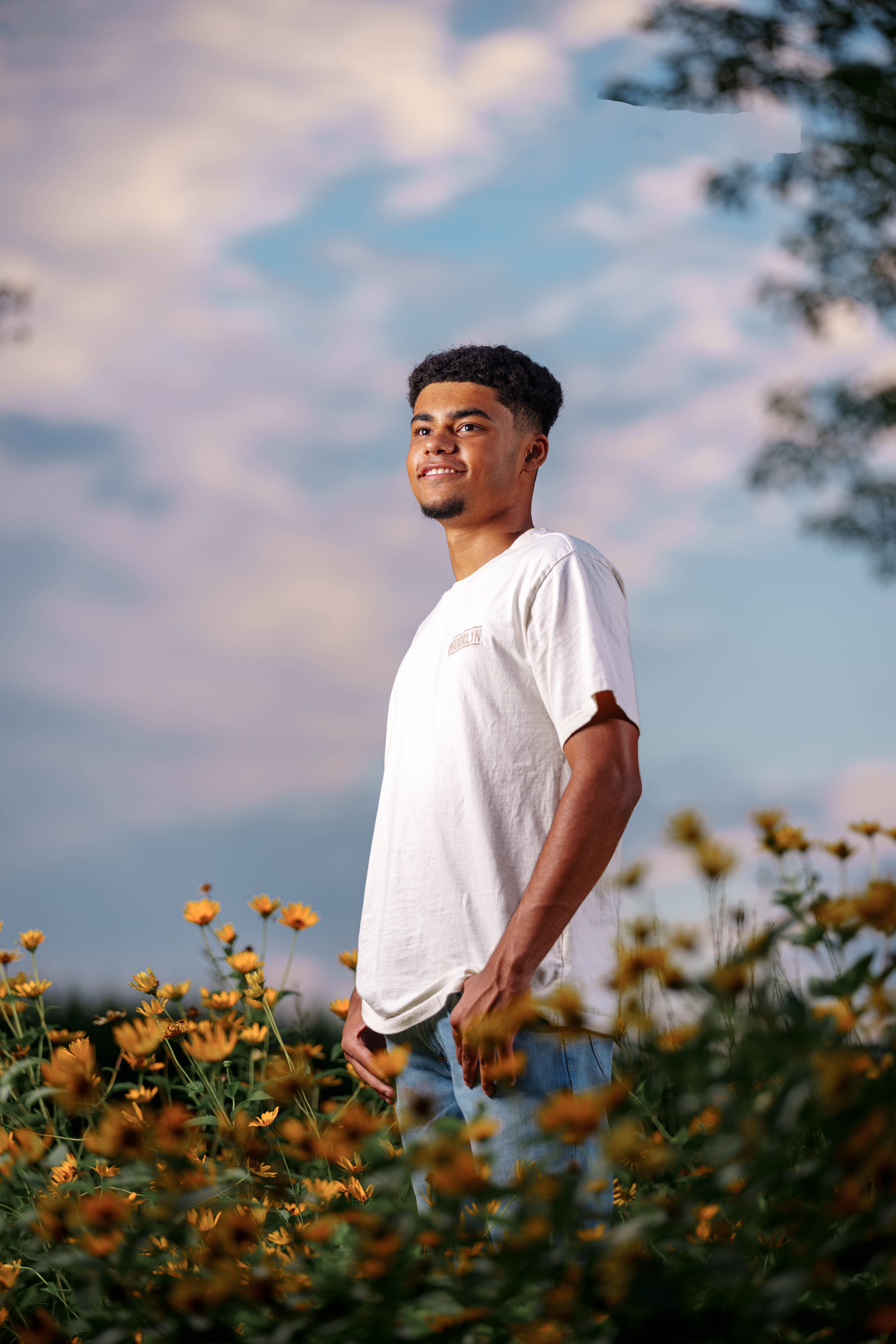 Click to View Larger Mekhi Brown poses for senior photos in Monroe Wisconsin on August 14th, 2025. Brown will graduate in 2026. Photography by Ross Harried for Second Crop Creative.