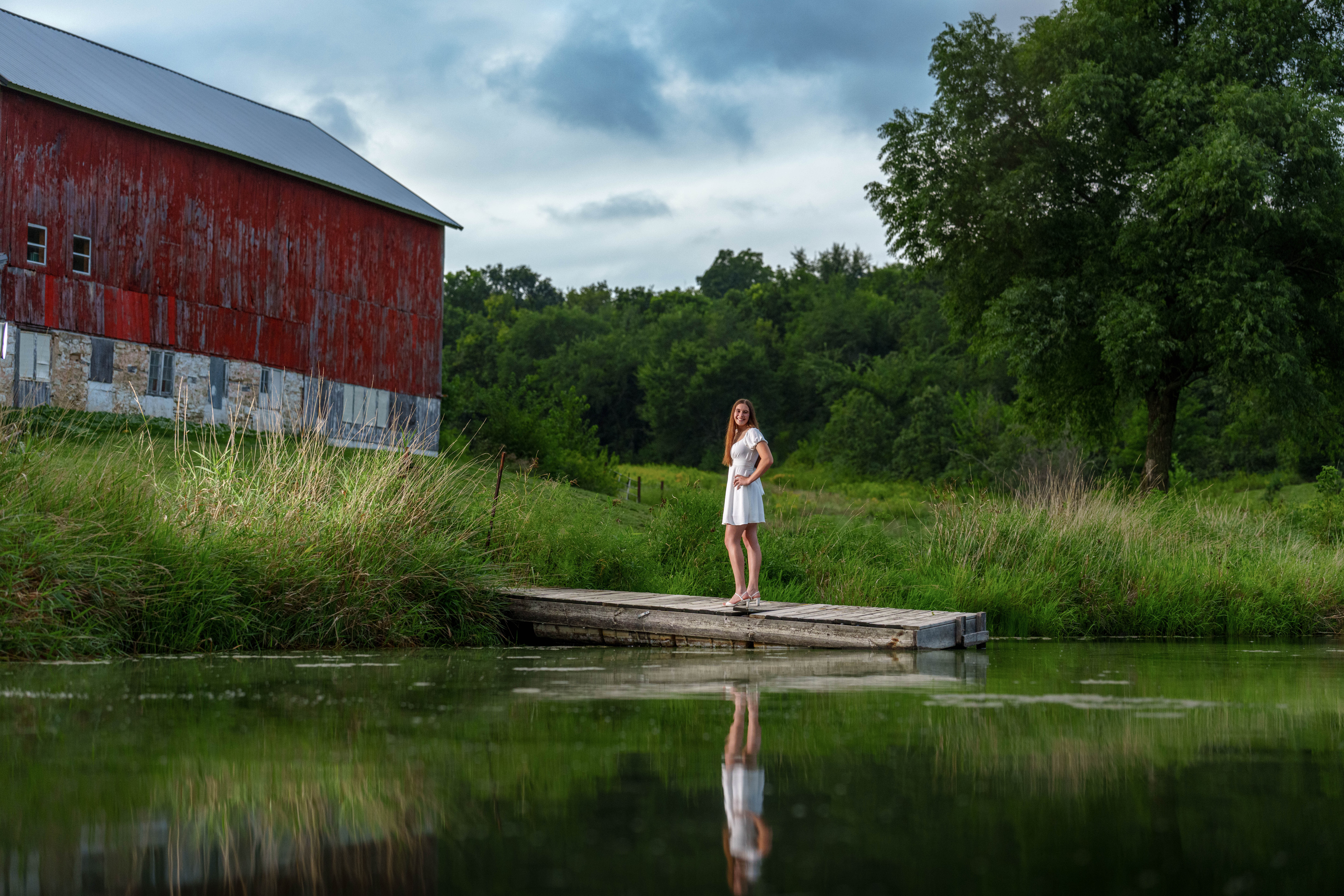 Click to View Larger Mary McKenzie poses for senior photos in Monroe Wisconsin on August 17th, 2025. McKenzie will graduate in 2026. Photography by Ross Harried for Second Crop Creative.
