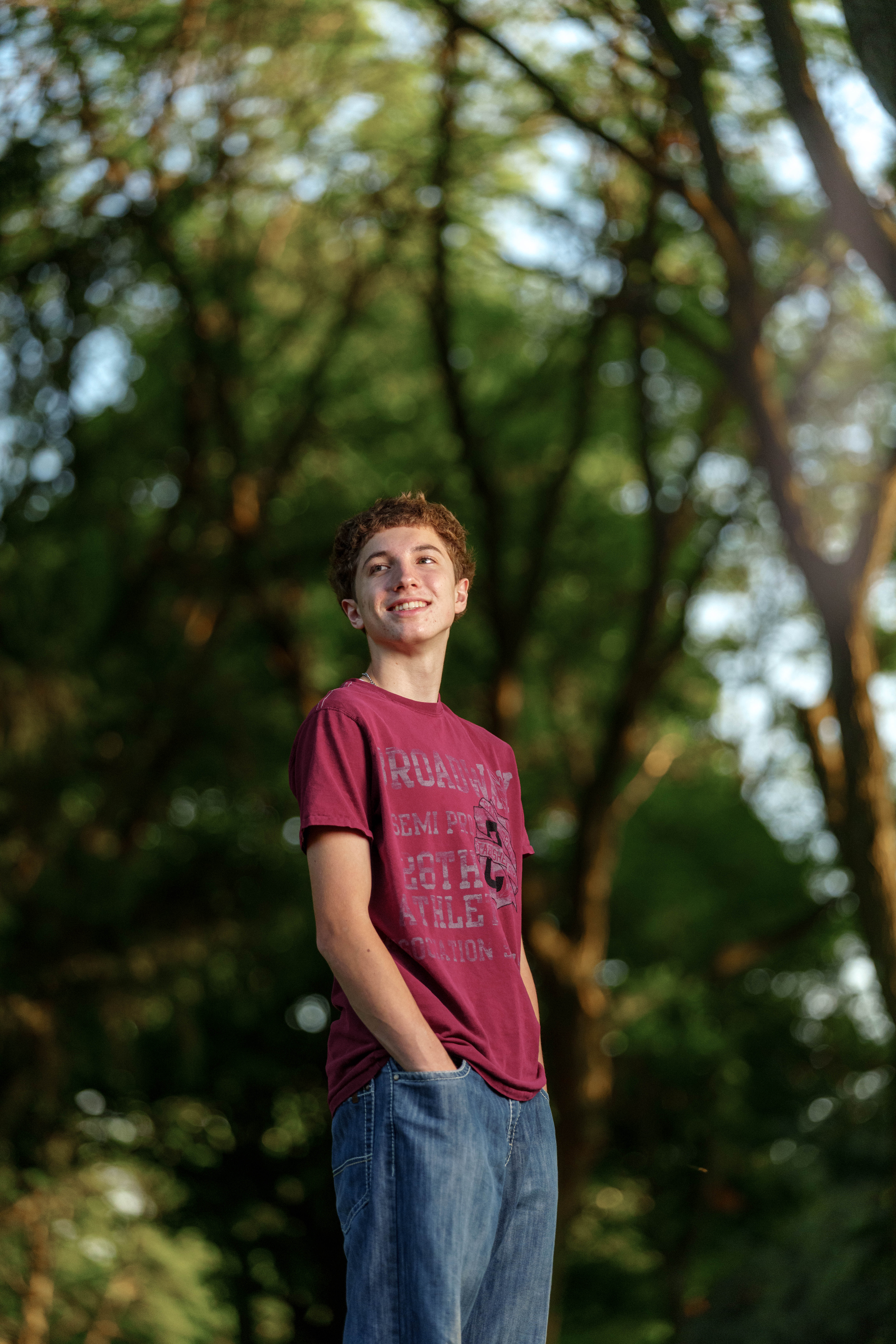 Click to View Larger Ethan Williams poses for senior photos in Monroe, Wisconsin on August 19th, 2025. Williams will graduate in 2026. Photography by Ross Harried for Second Crop Creative.