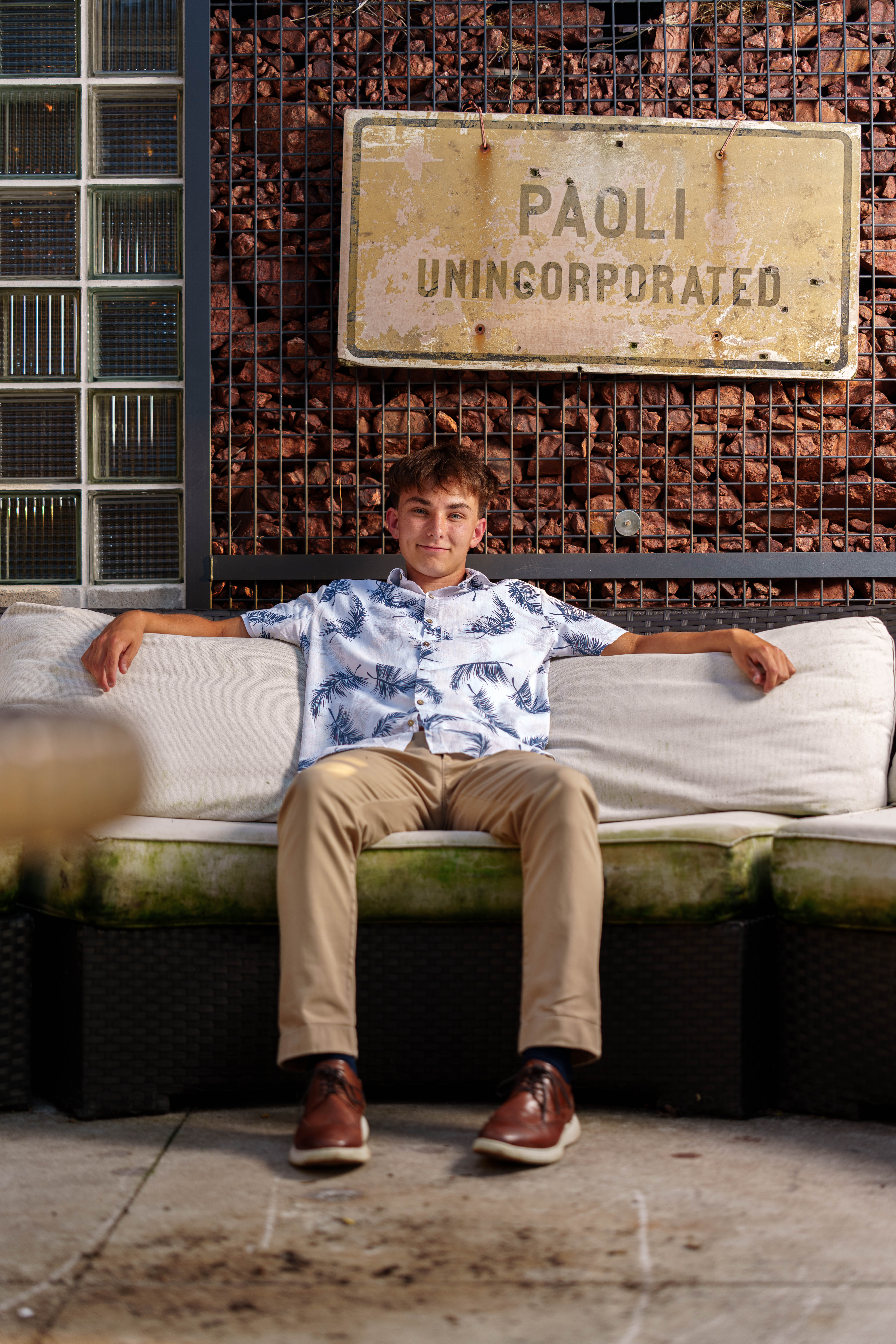Click to View Larger Grant Hubbard poses for senior photos in Poli, Wisconsin on August 21st, 2025. Hubbard will graduate in 2026. Photography by Ross Harried for Second Crop Creative.