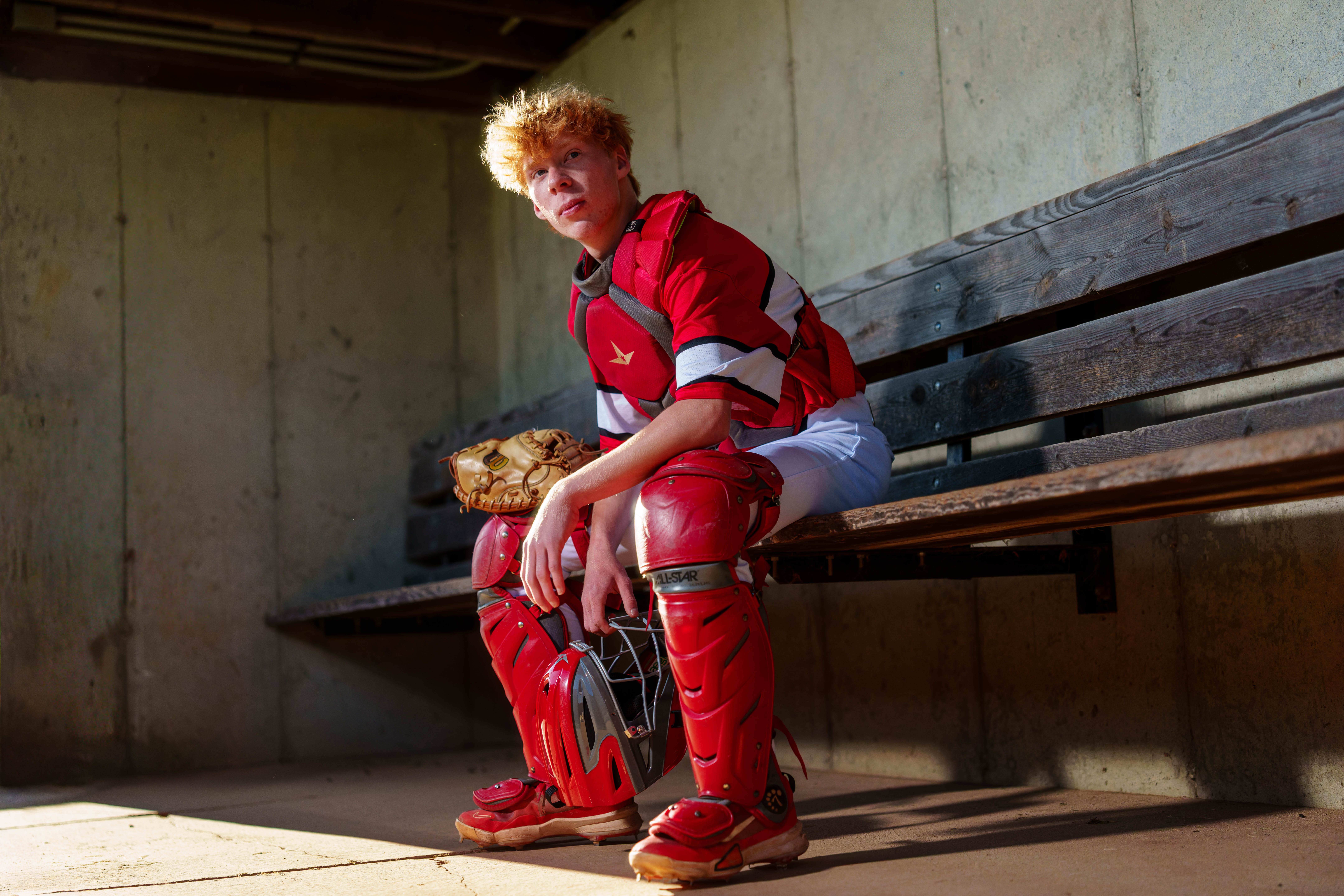 Click to View Larger Logan Meier poses for senior photos outside Monroe, Wisconsin on September 5th, 2025. Meirer will graduate in 2026. Photography by Ross Harried for Second Crop Creative.