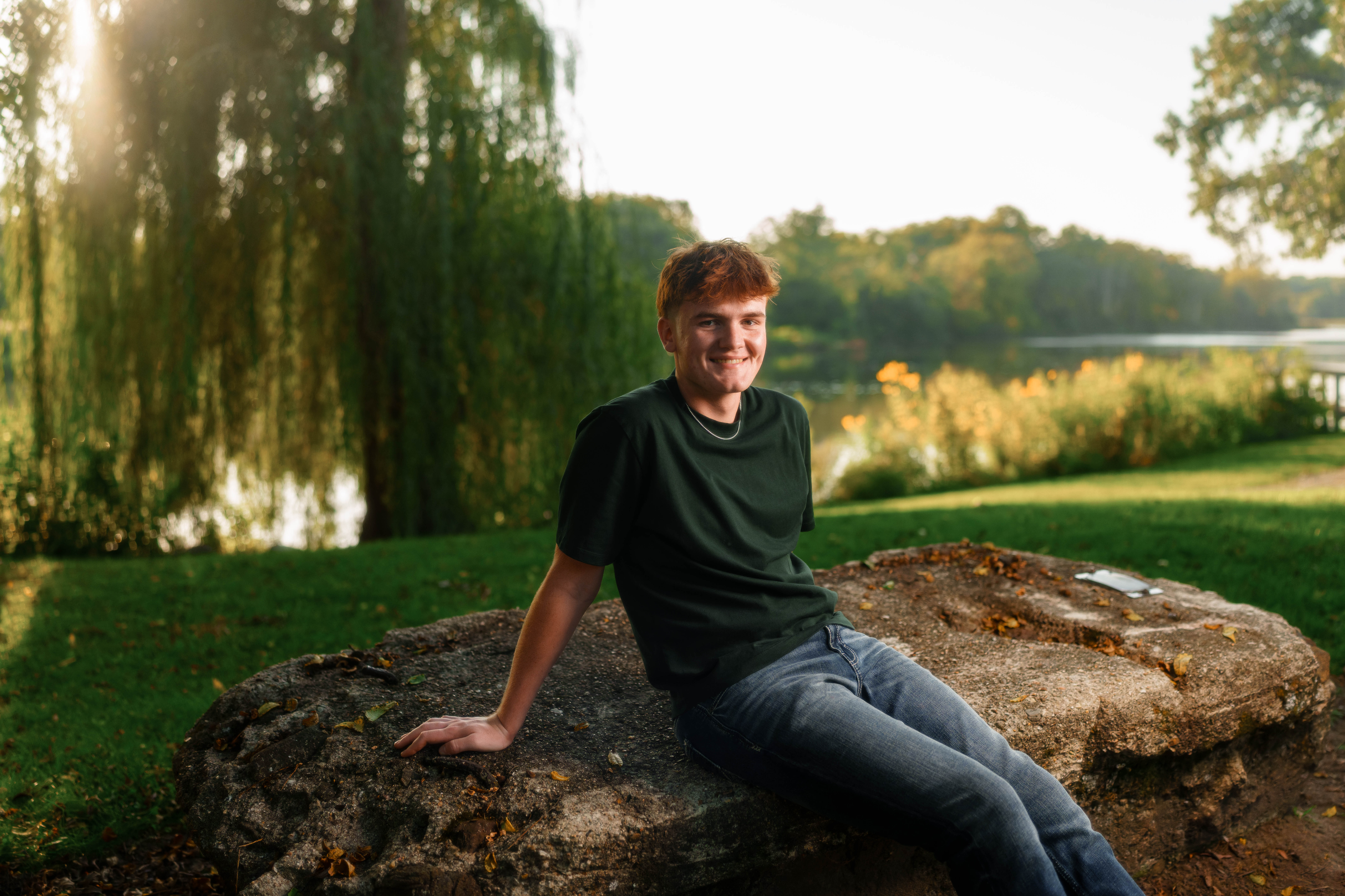 Lucas Keating poses for senior photos at Beckman Mill in Beloit, Wisconsin on September 14th, 2025. Keating will graduate from Brodhead in 2026. Photography by Ross Harried for Second Crop Creative.