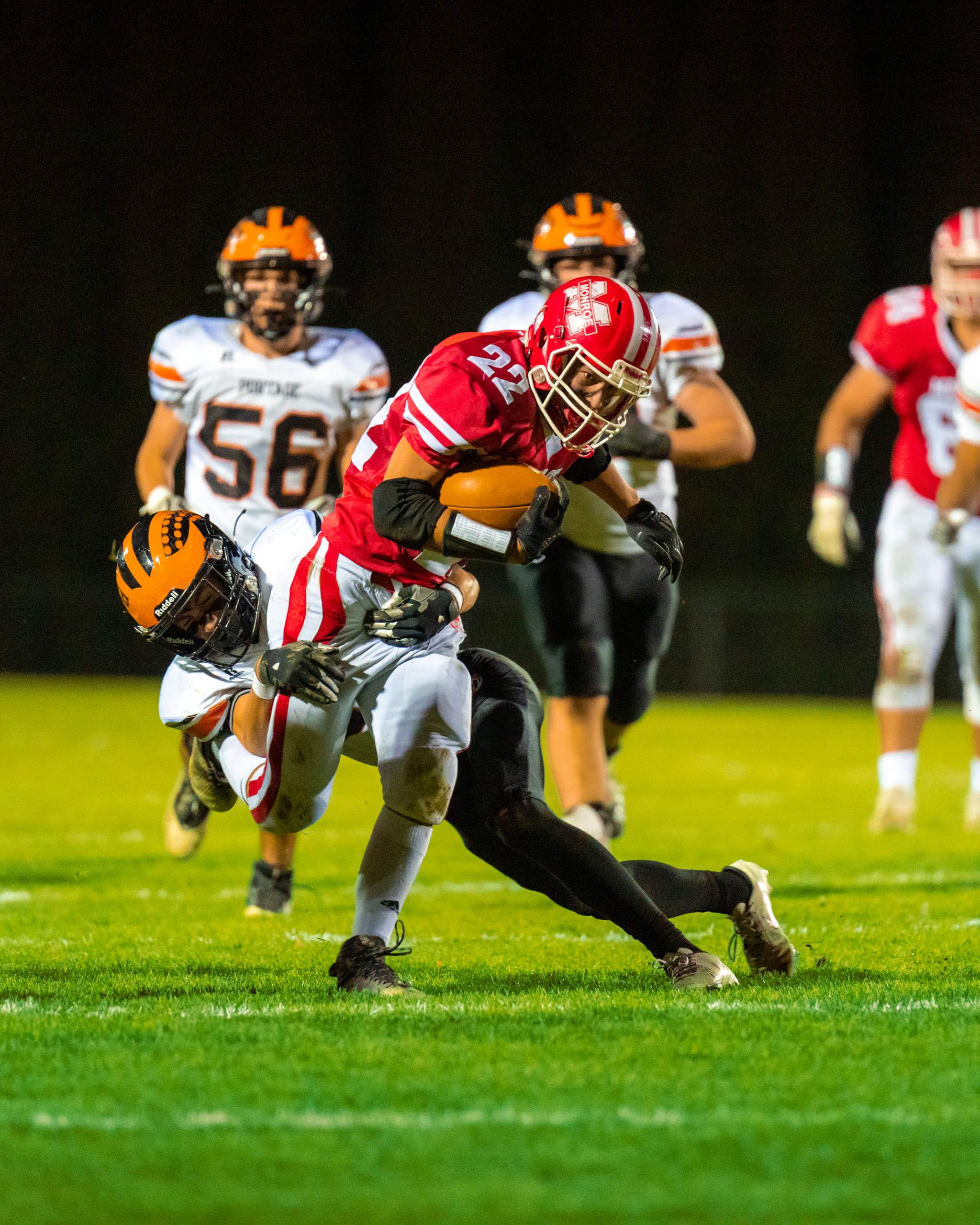 Monroe vs. Portage Round 1 of 2022 Playoffs, October 21st, 2022, photography by Ross Harried for Second Crop Sports