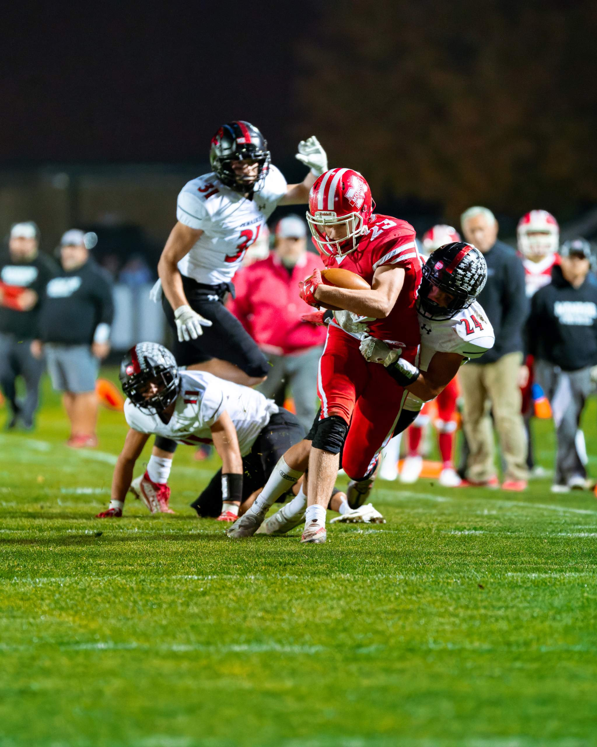 Monroe vs. Pewaukee, Round 2 of the 2022 WIAA Playoffs, photography by Ross Harried for Second Crop Sports