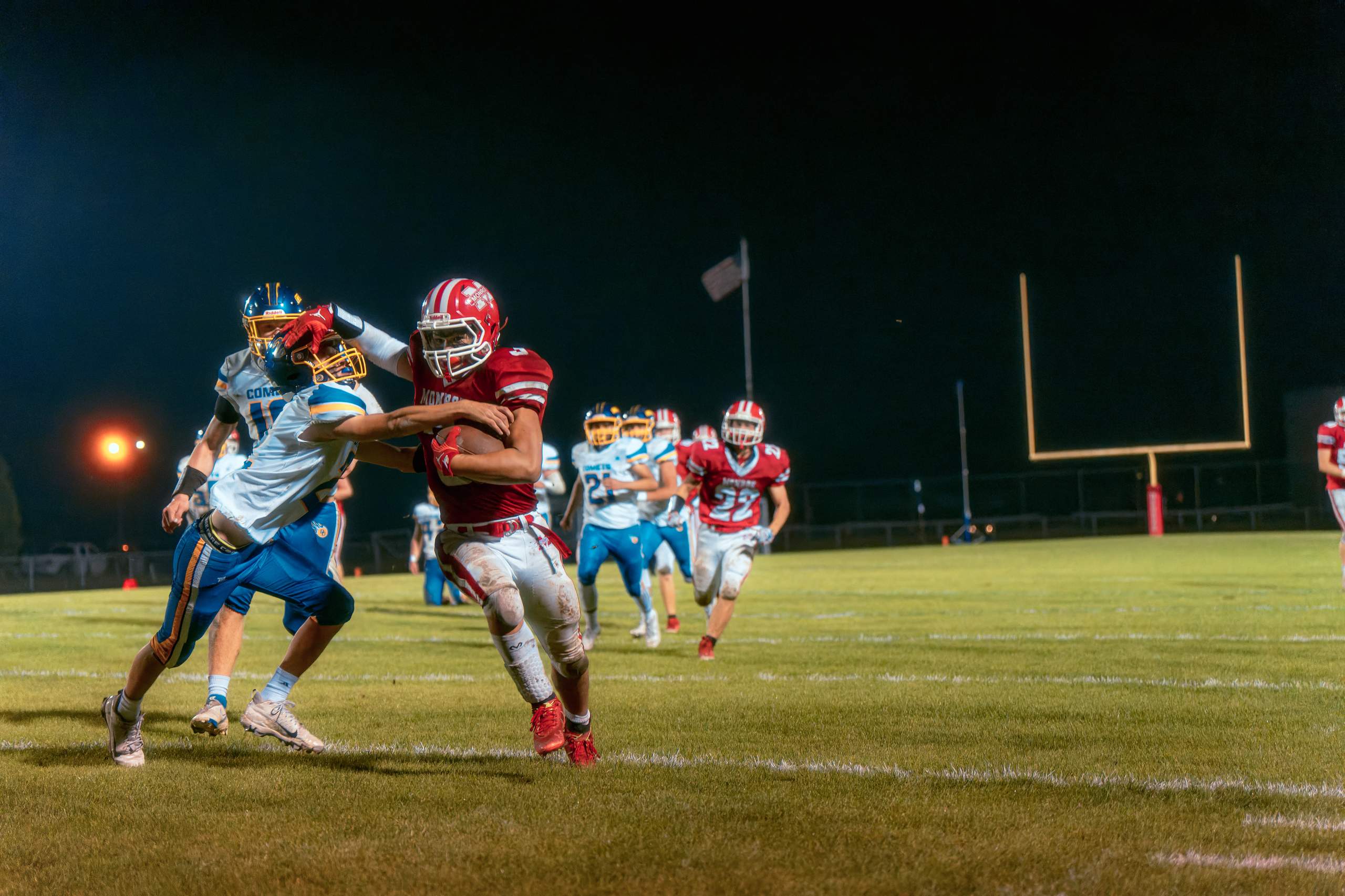 Monroe vs. Delaven Darien Football, September 22nd, 2023, photography by Ross Harried for Second Crop Sports