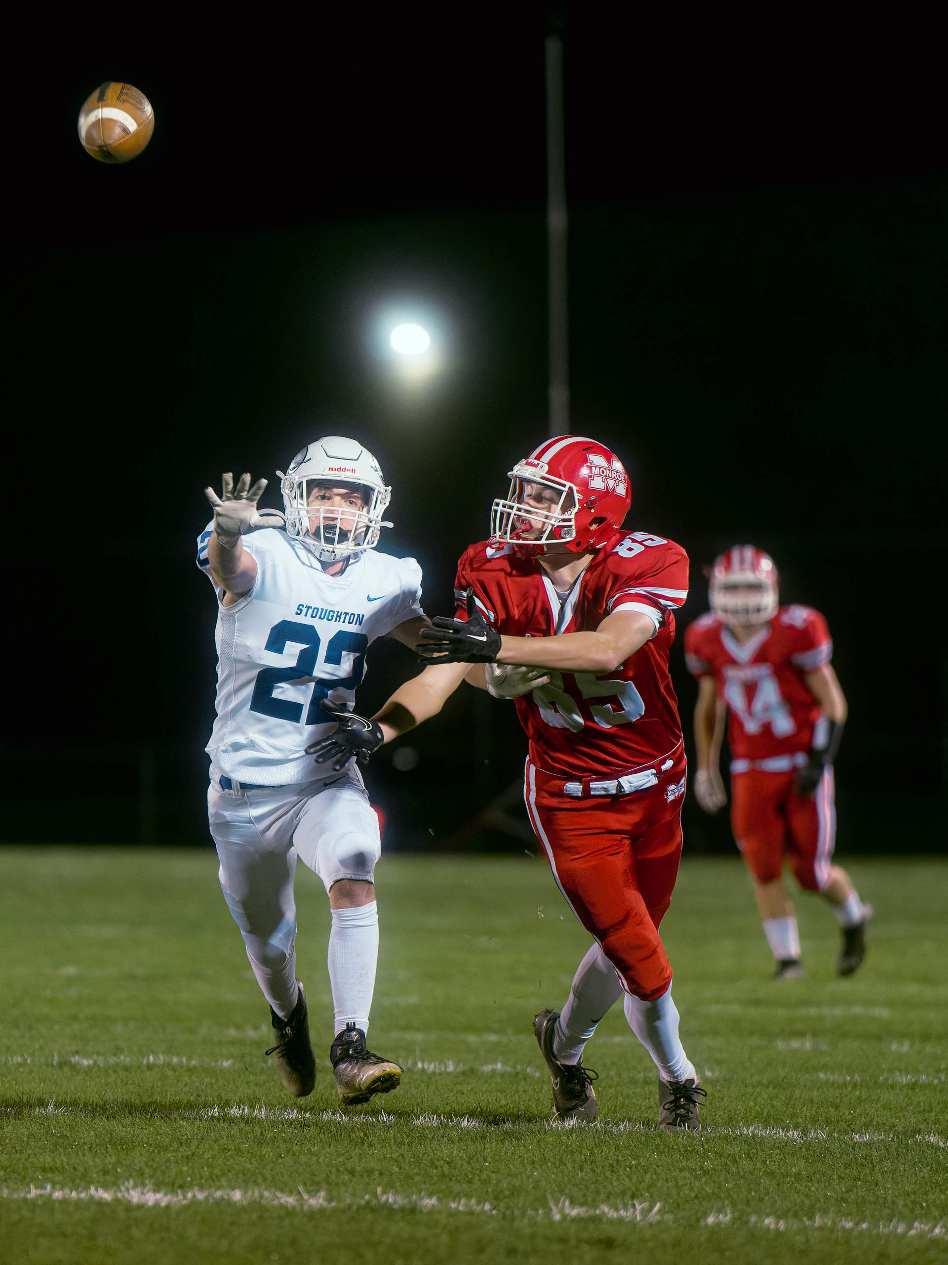Monroe vs Stoughton WIAA Playoffs Round 3, Novmeber 3rd, 2023, photography by Ross Harried for Second Crop Sports
