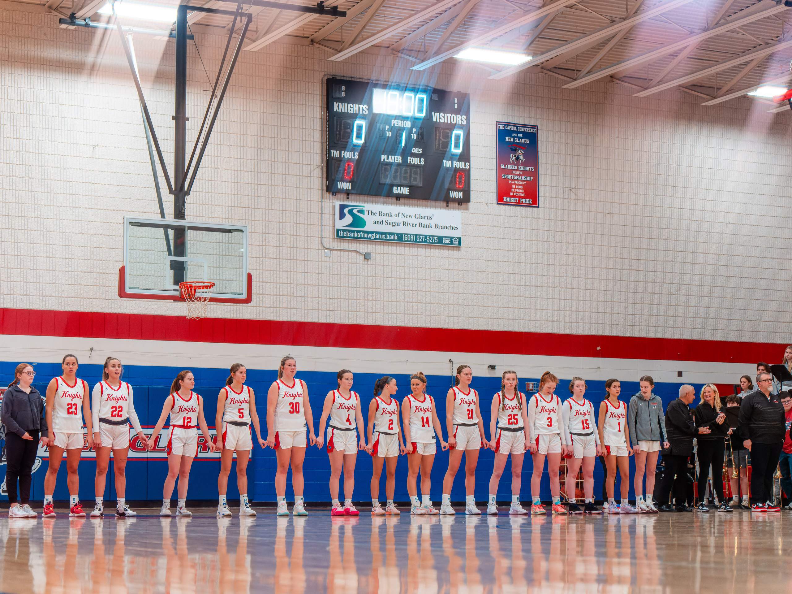 New Glarus Girls vs. Platteville, Novmber 17th, 2023, photography by Ross Harried for Second Crop Sports